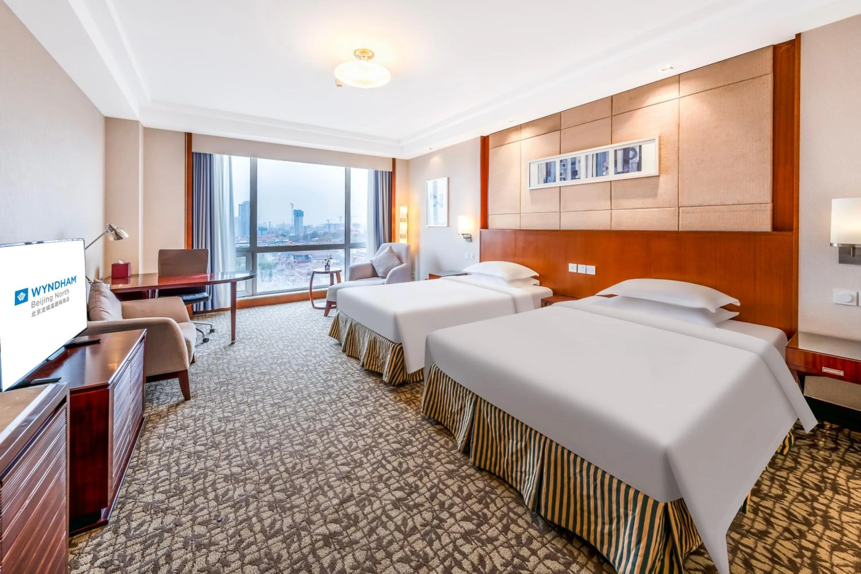 Bedroom, Bed in Ramada Beijing North