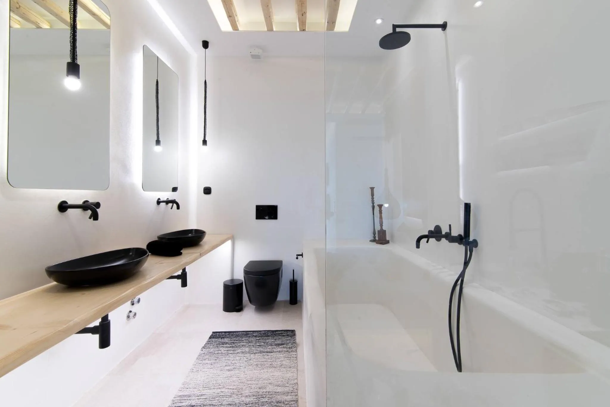 Bathroom in Portara Seaside Luxury Suites