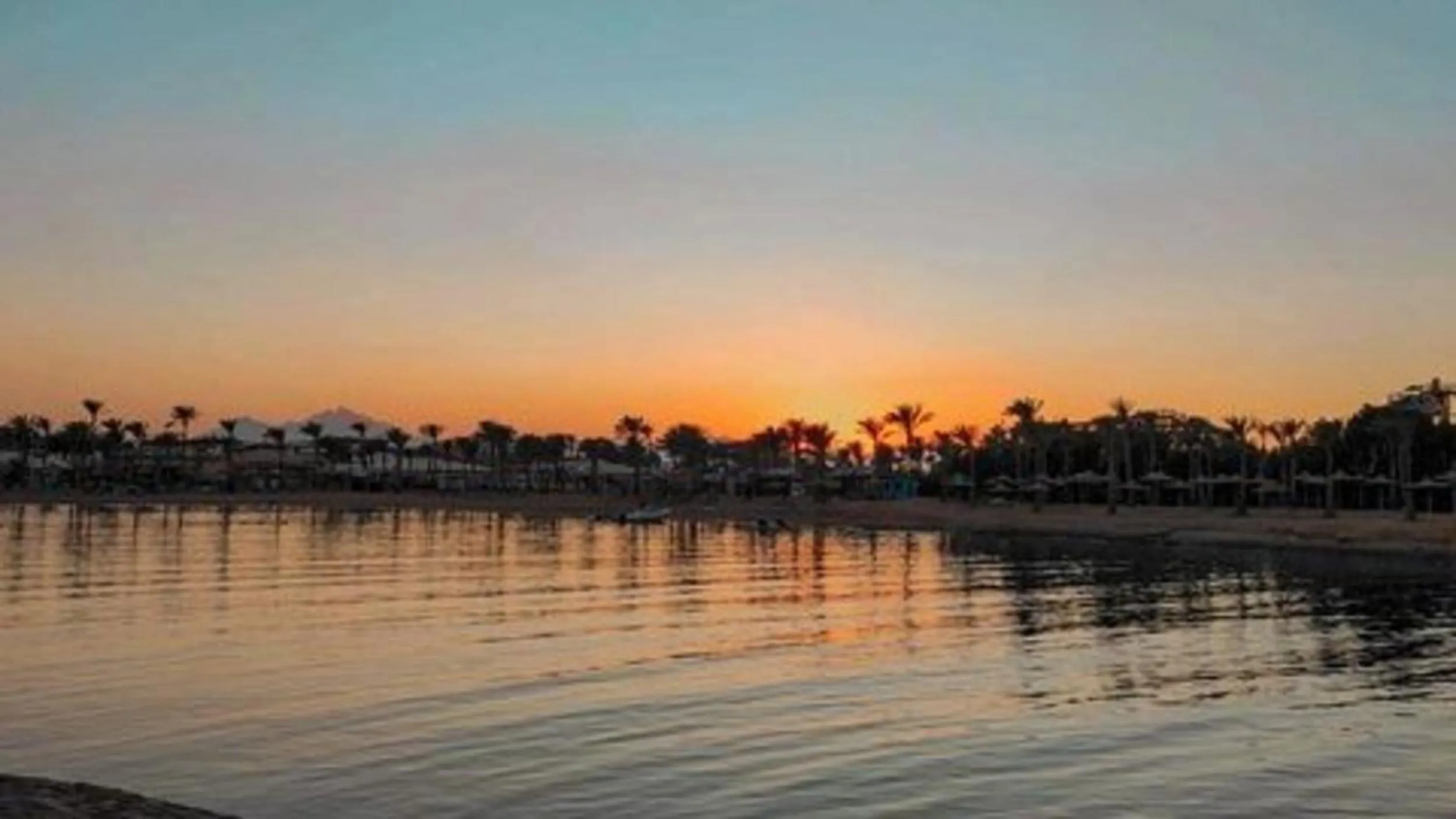 Sunset in Mirage Bay Resort & Aqua Park