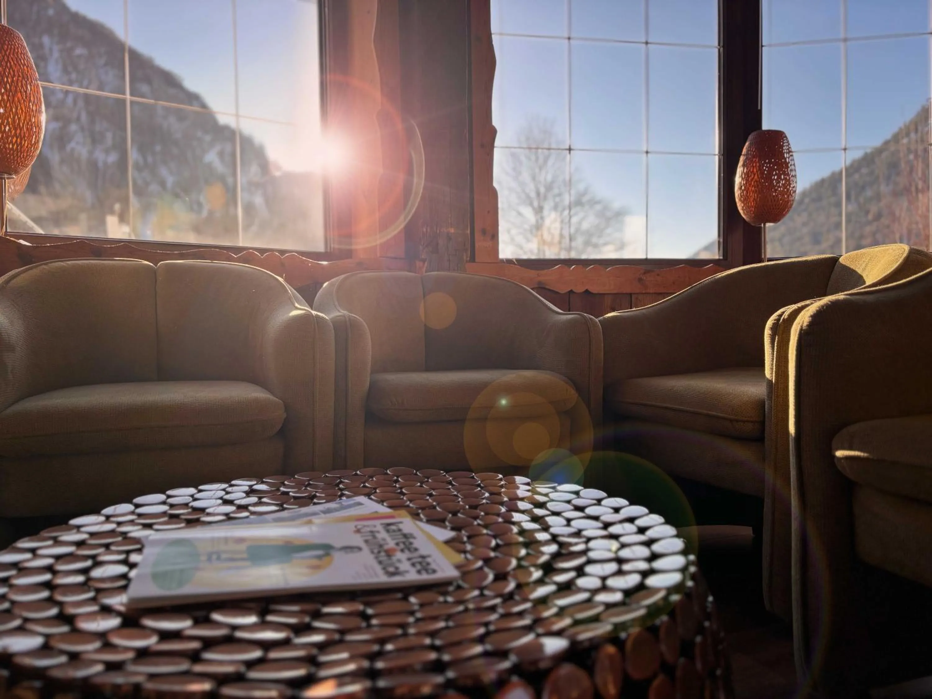 Communal lounge/ TV room in Pension Almhof Baumgarten