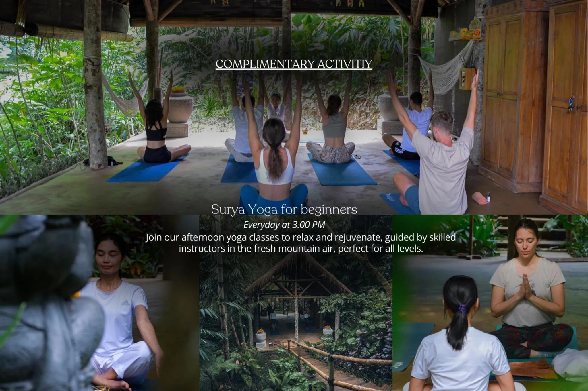 Activities in Munduk Moding Plantation Nature Resort