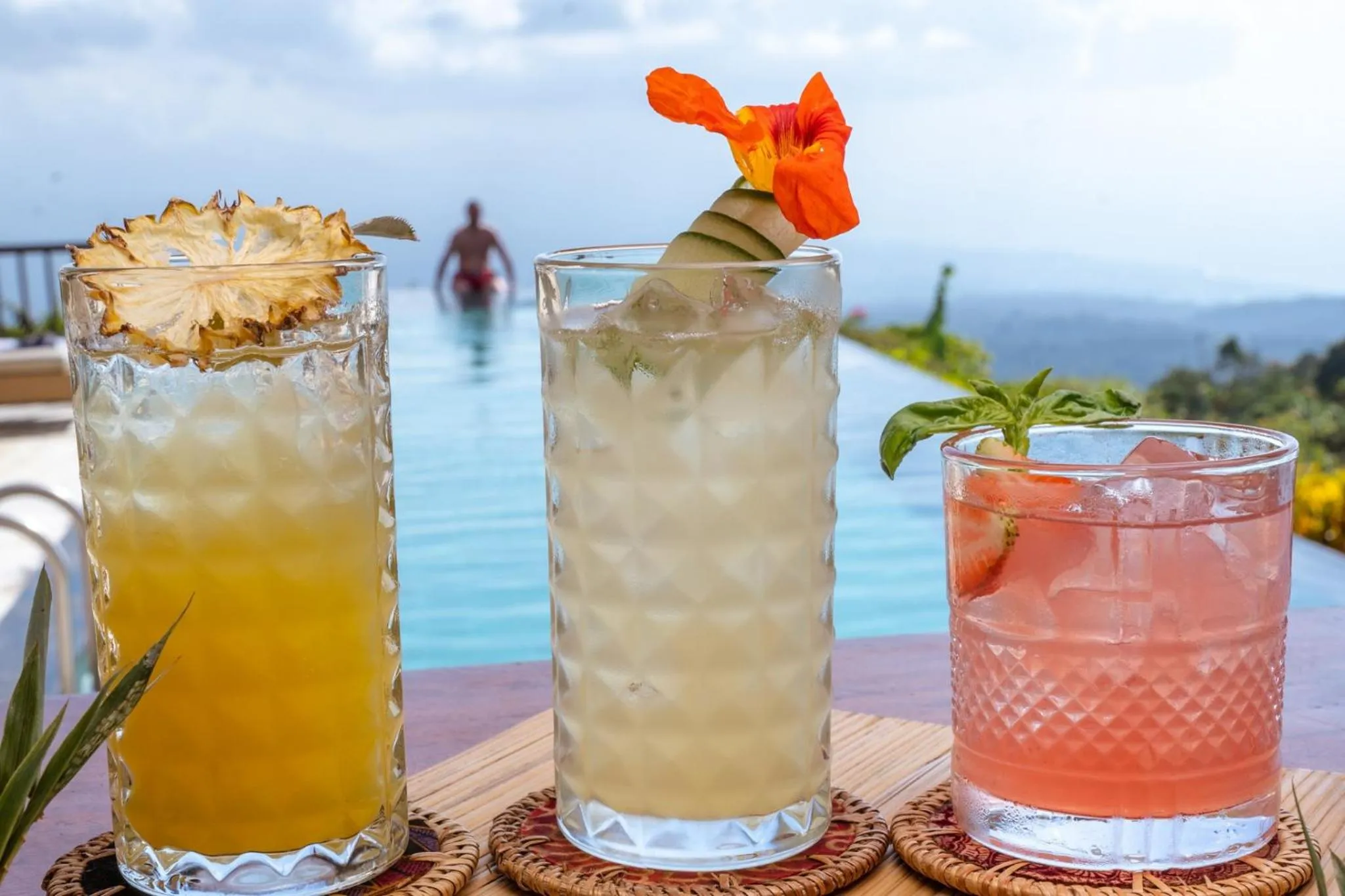 Drinks in Munduk Moding Plantation Nature Resort