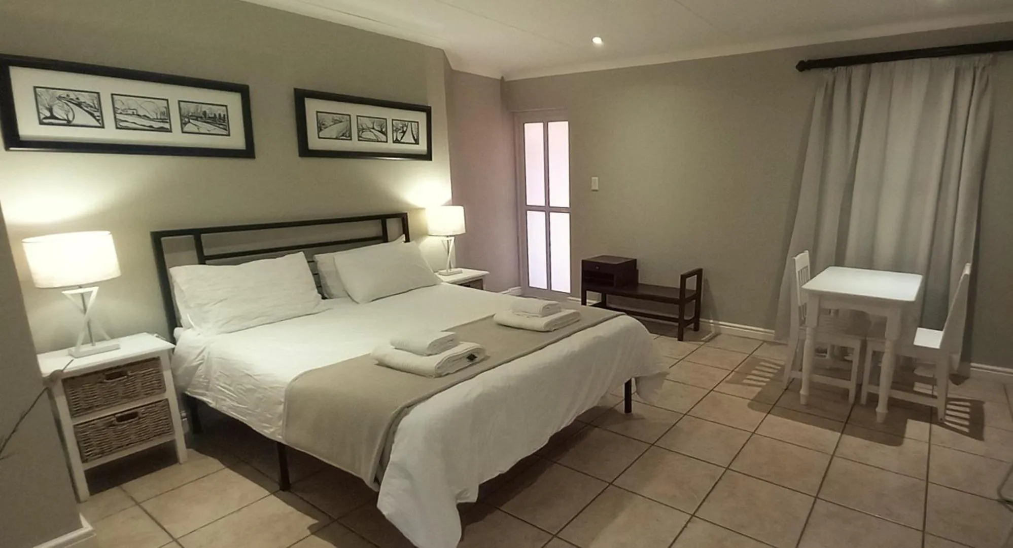 Bed in Masada Guest House