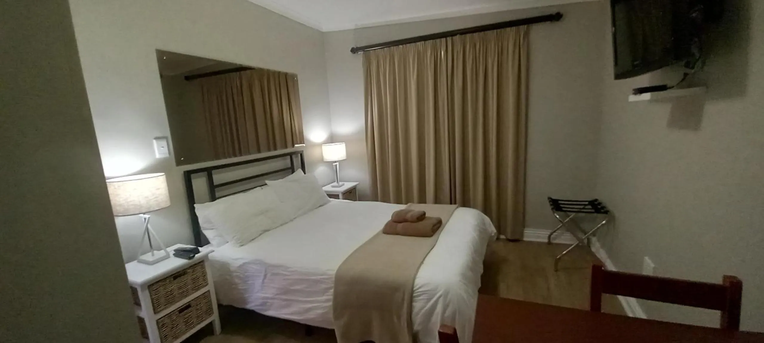 Bed in Masada Guest House