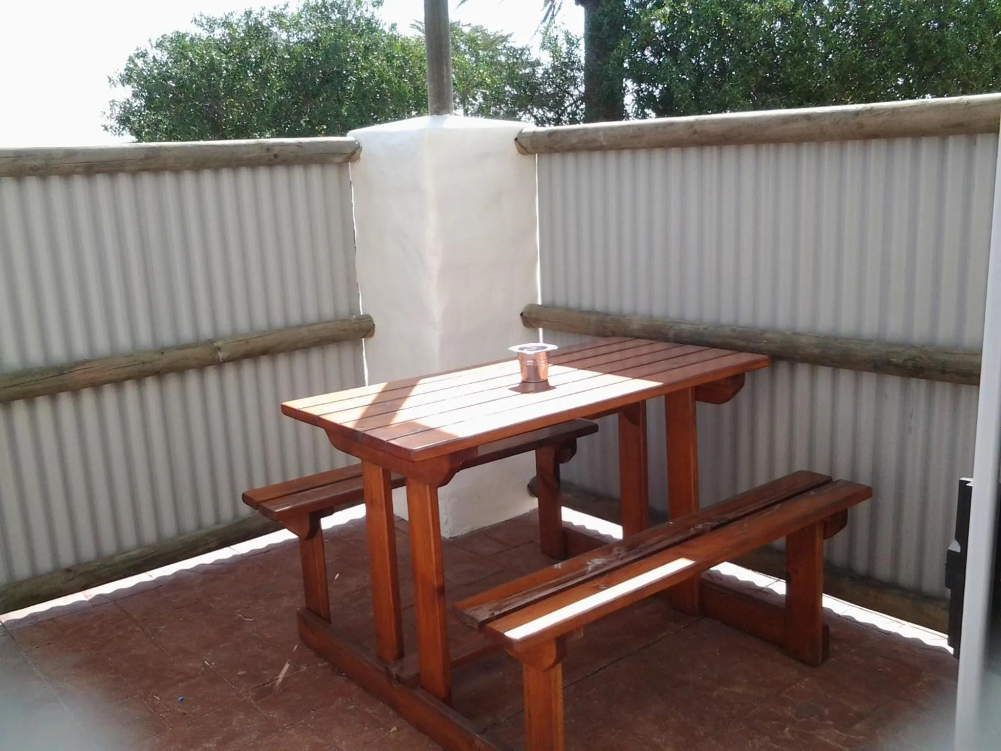 Patio in Masada Guest House