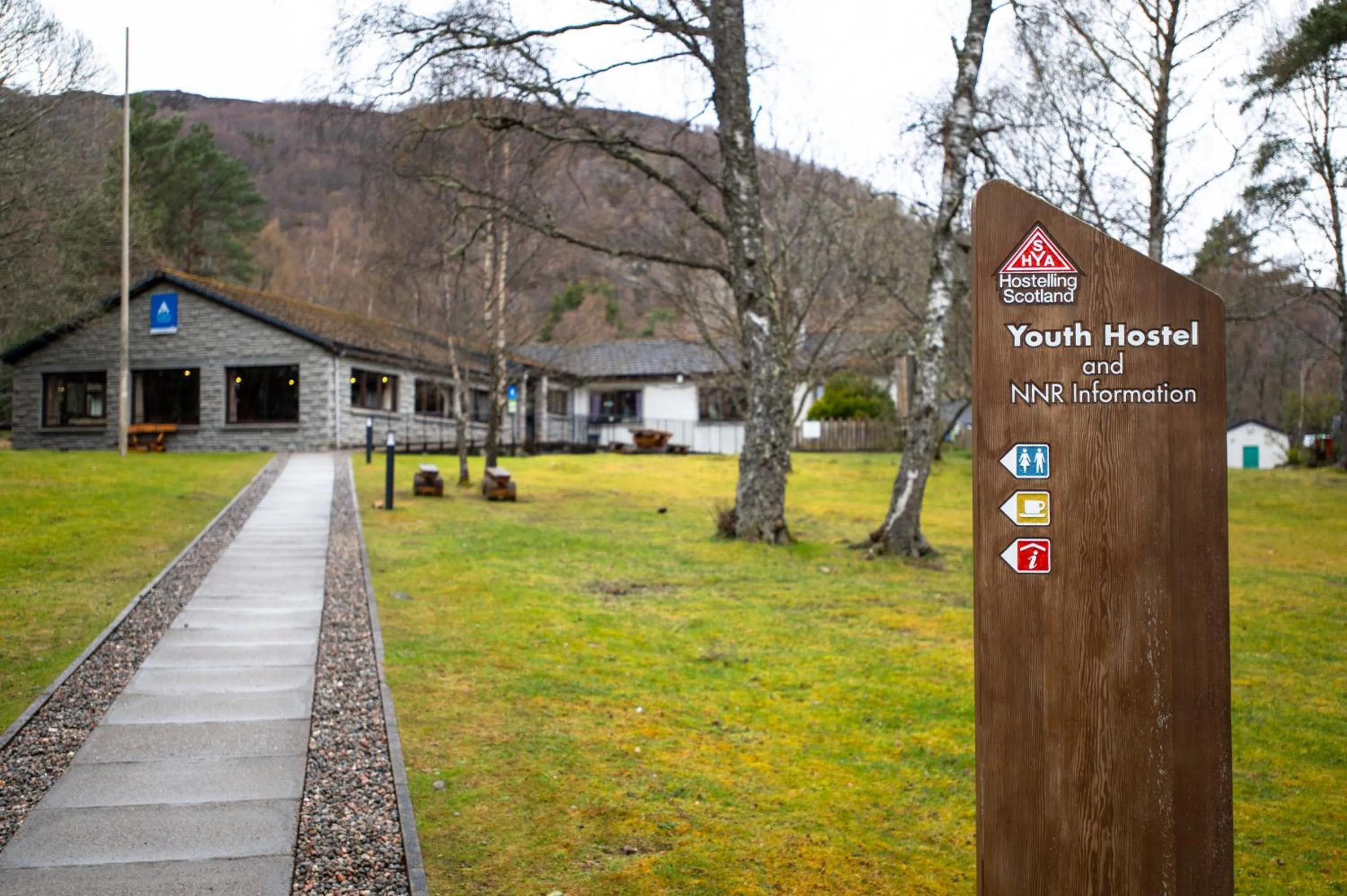 Garden in Aviemore Youth Hostel
