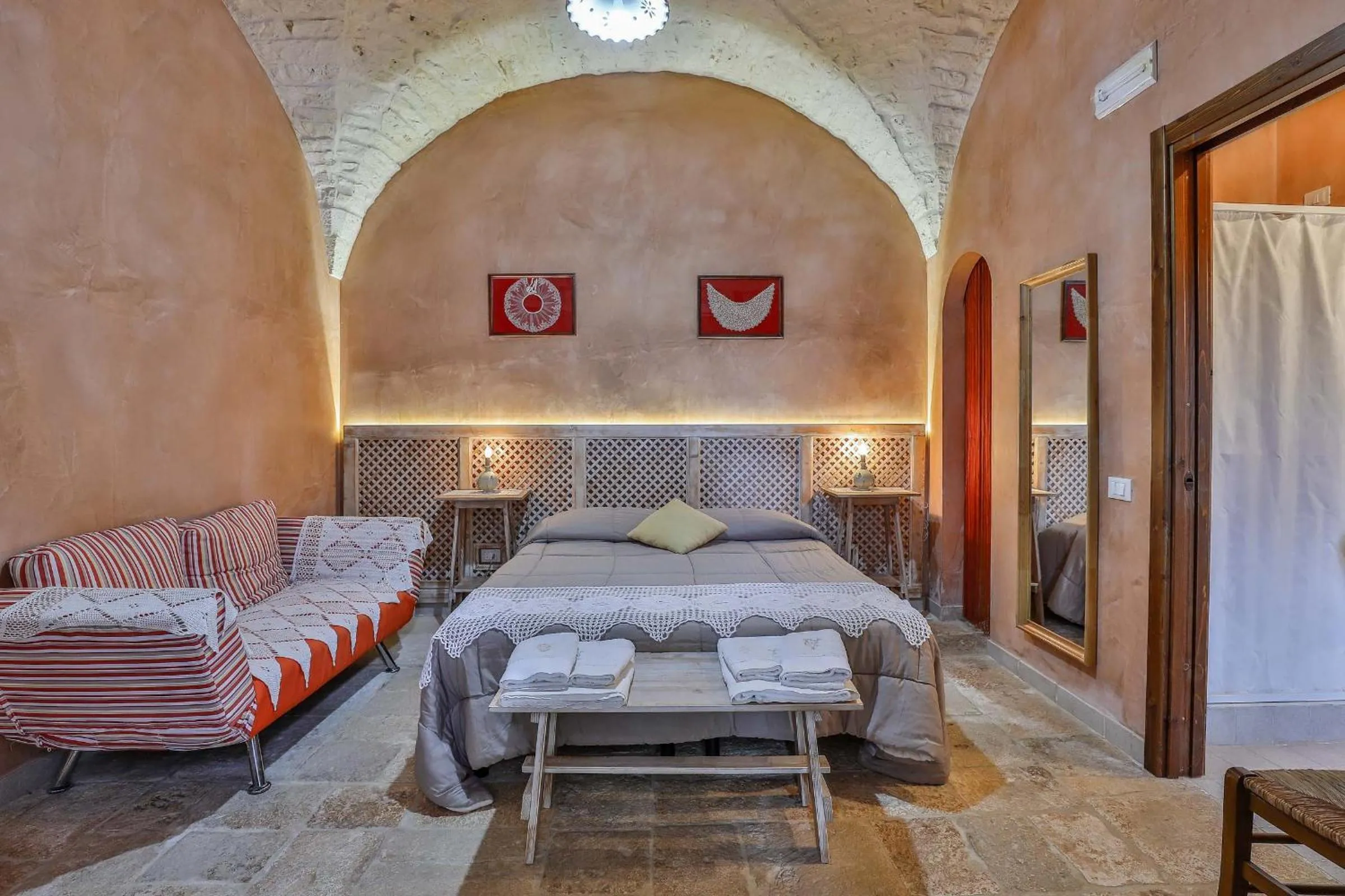 Bed in Masseria Casina Vitale