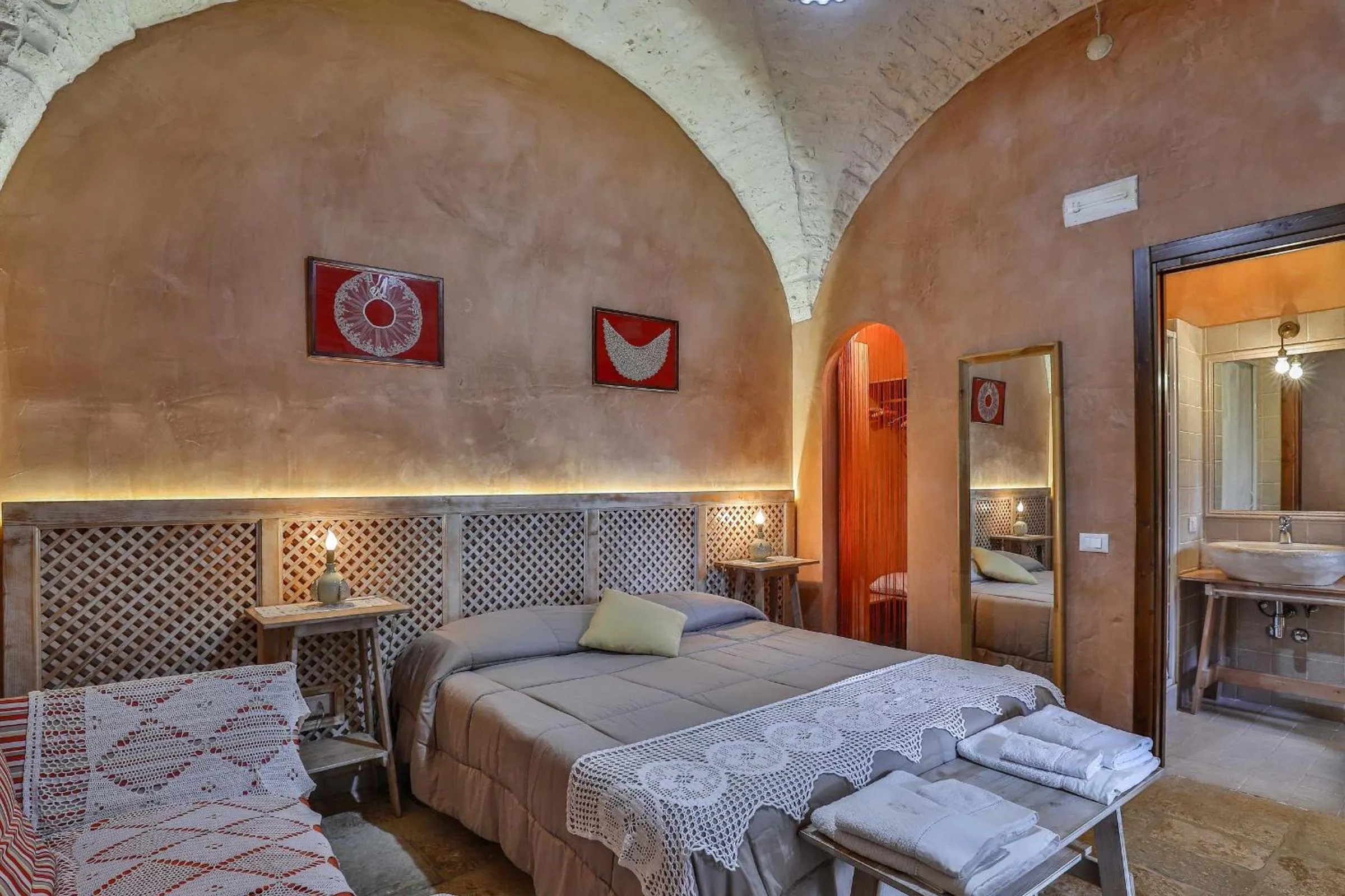 Bed in Masseria Casina Vitale