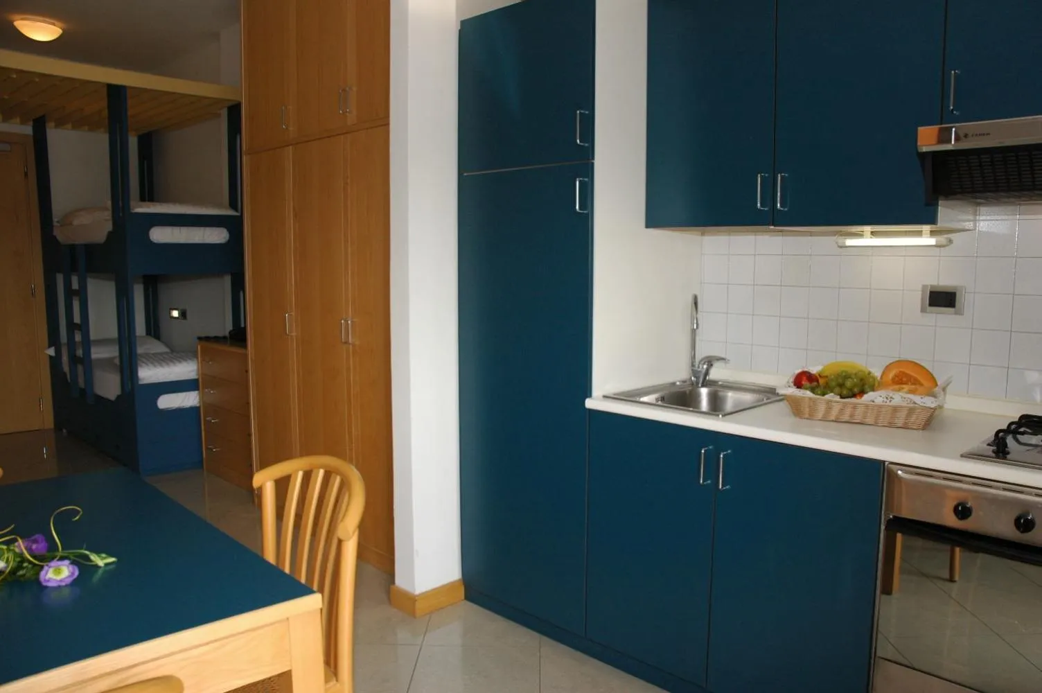 Kitchen or kitchenette in Aparthotel Albatros