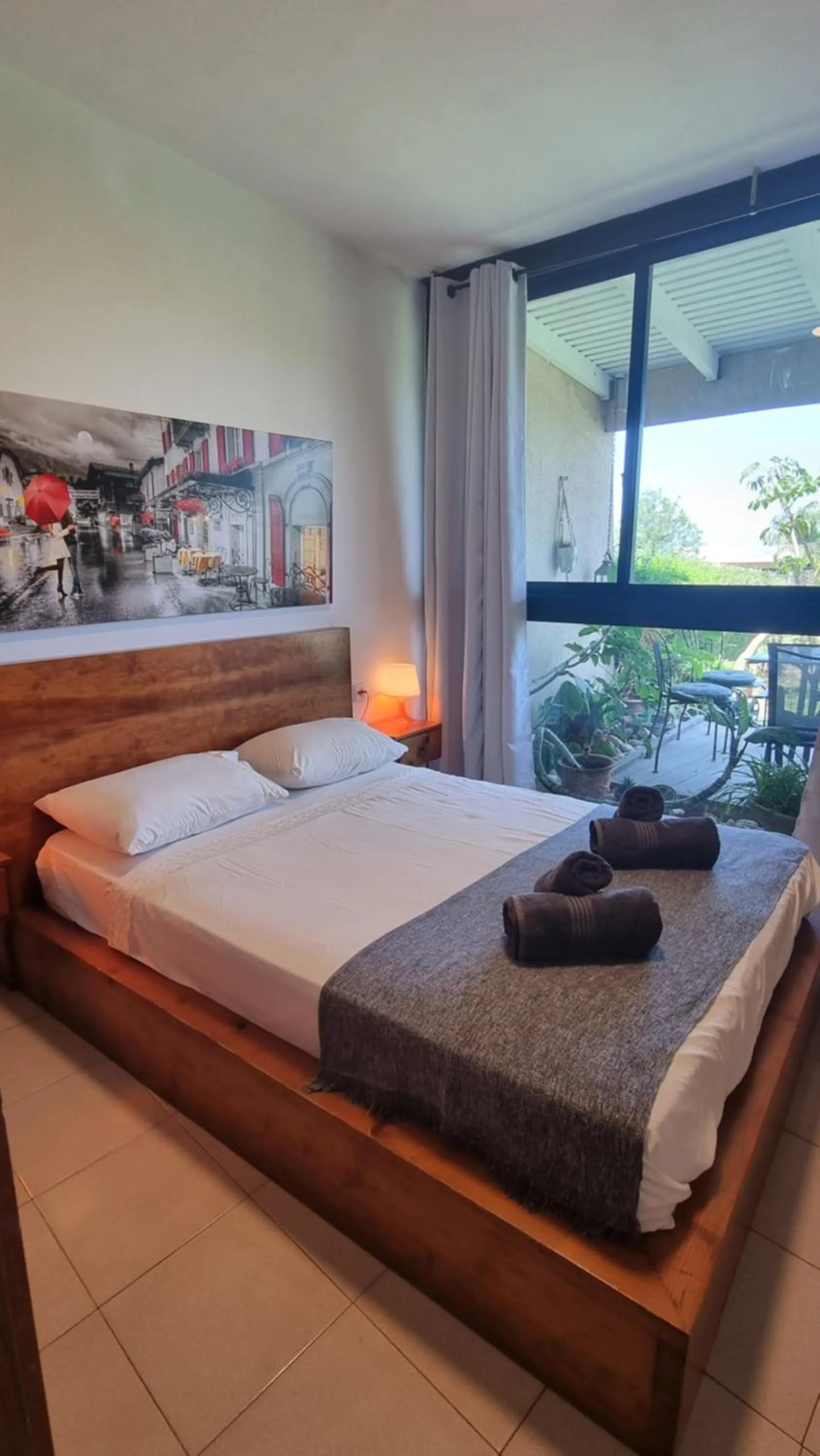 Bed in Neot Golf Caesarea Garden Apartment