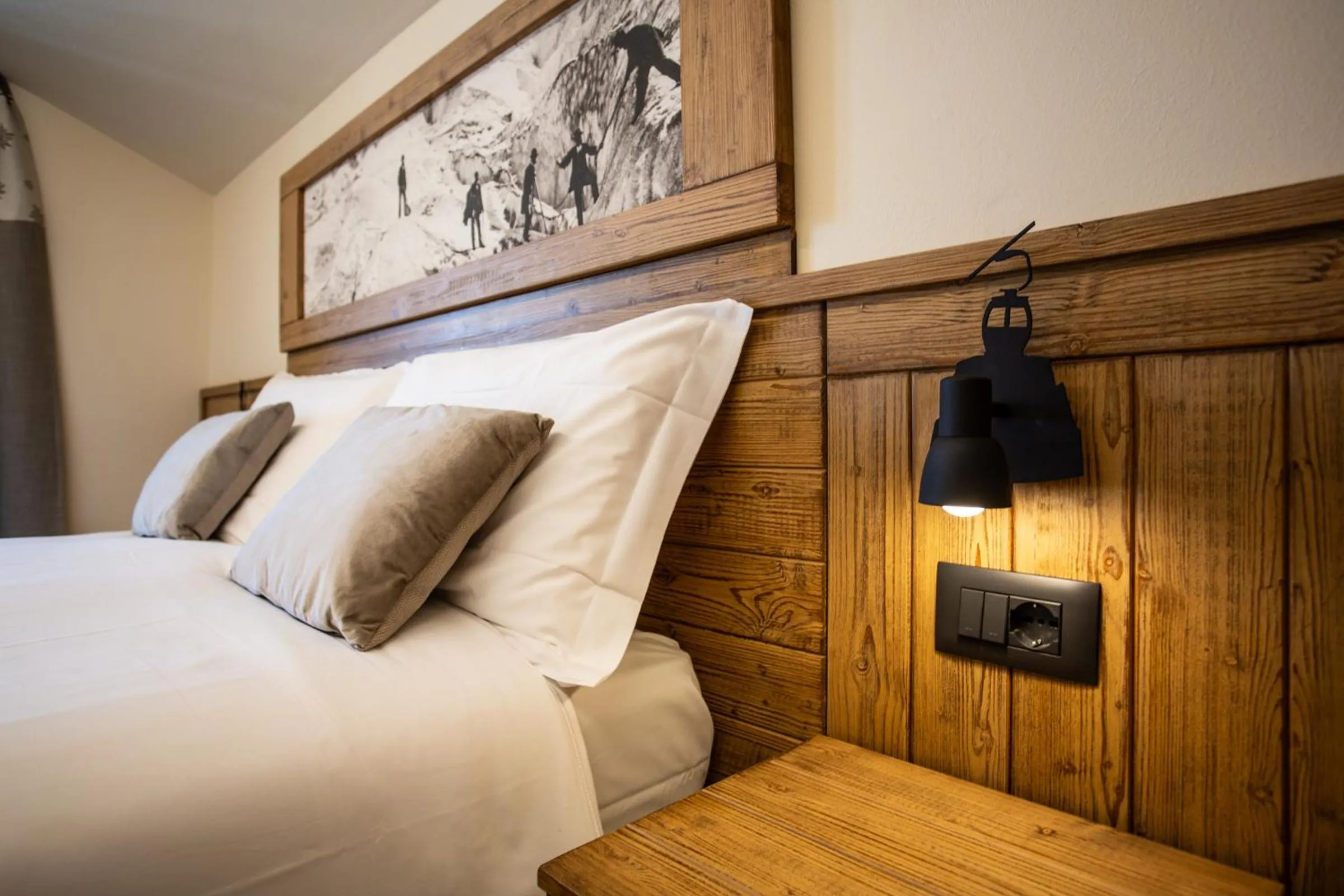 Bed in Hotel Meublé Furggen