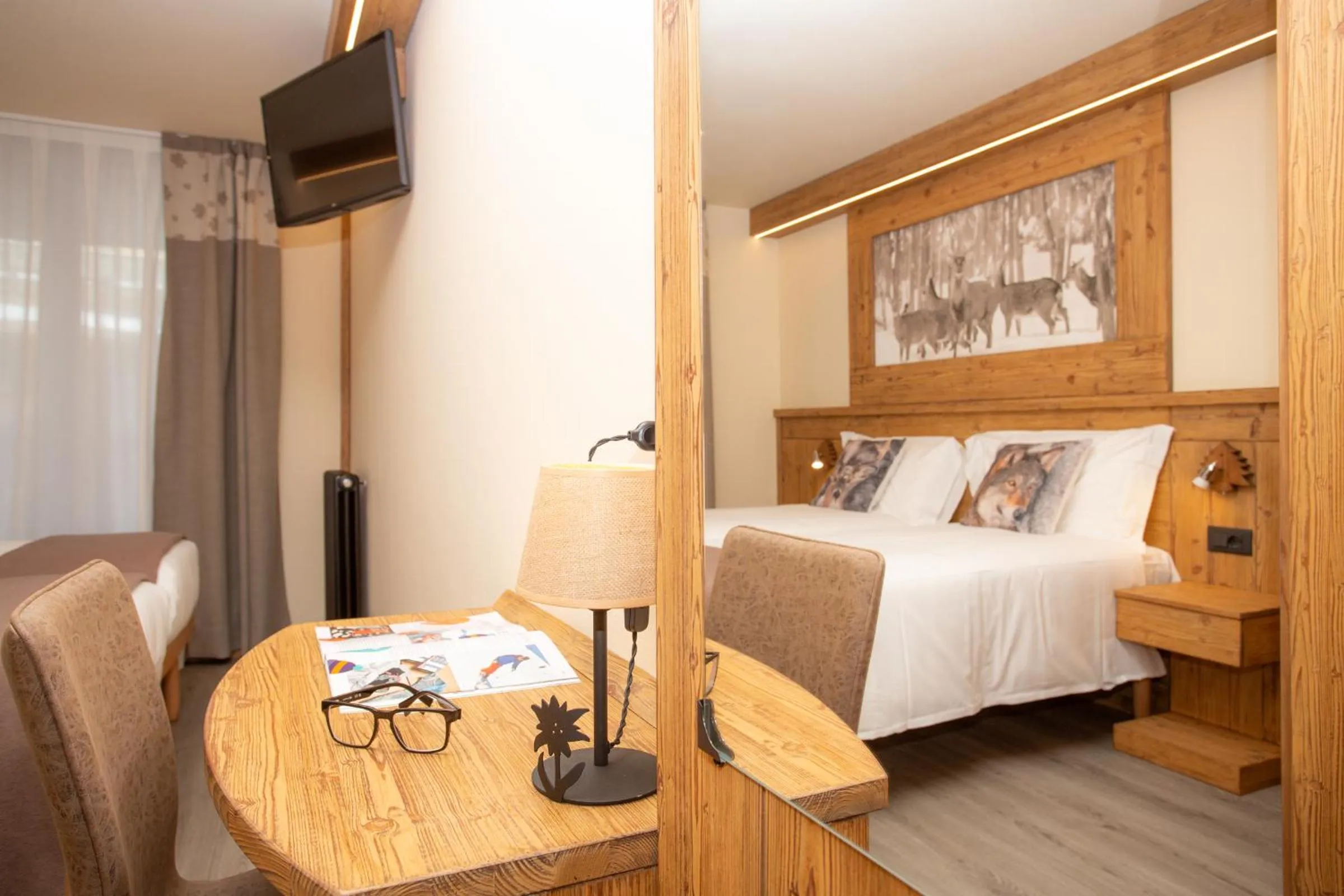 Bed in Hotel Meublé Furggen