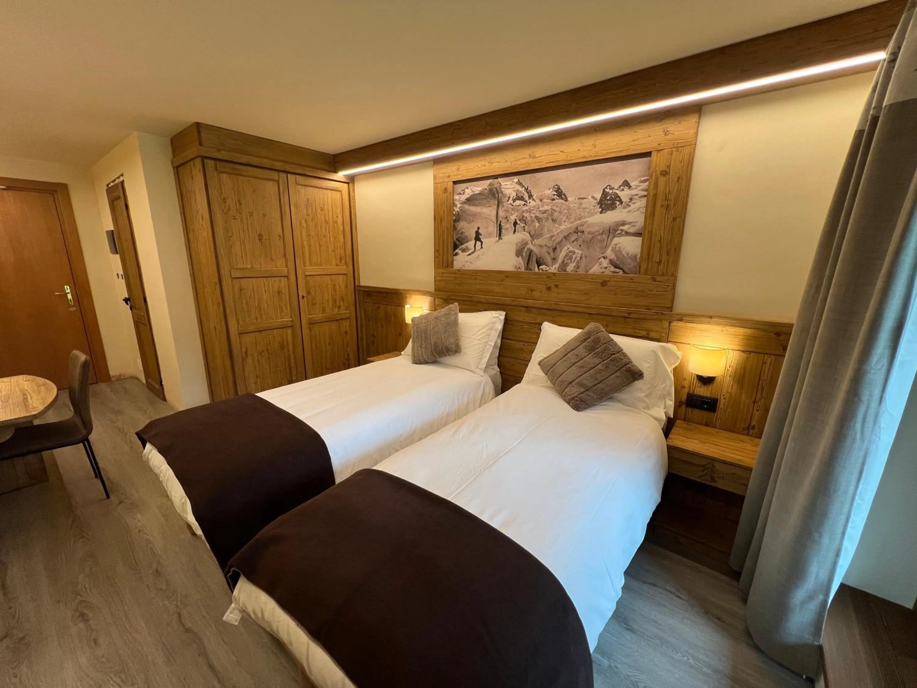 Bed in Hotel Meublé Furggen