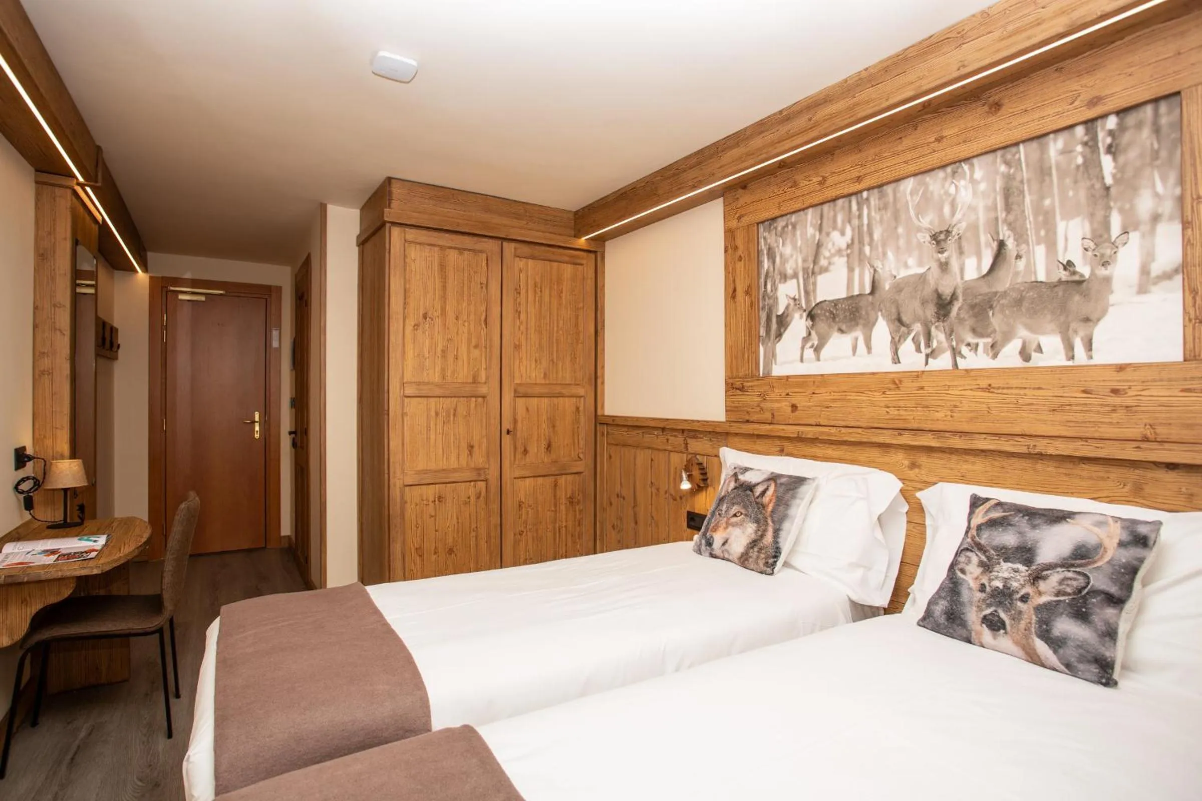 Bed in Hotel Meublé Furggen