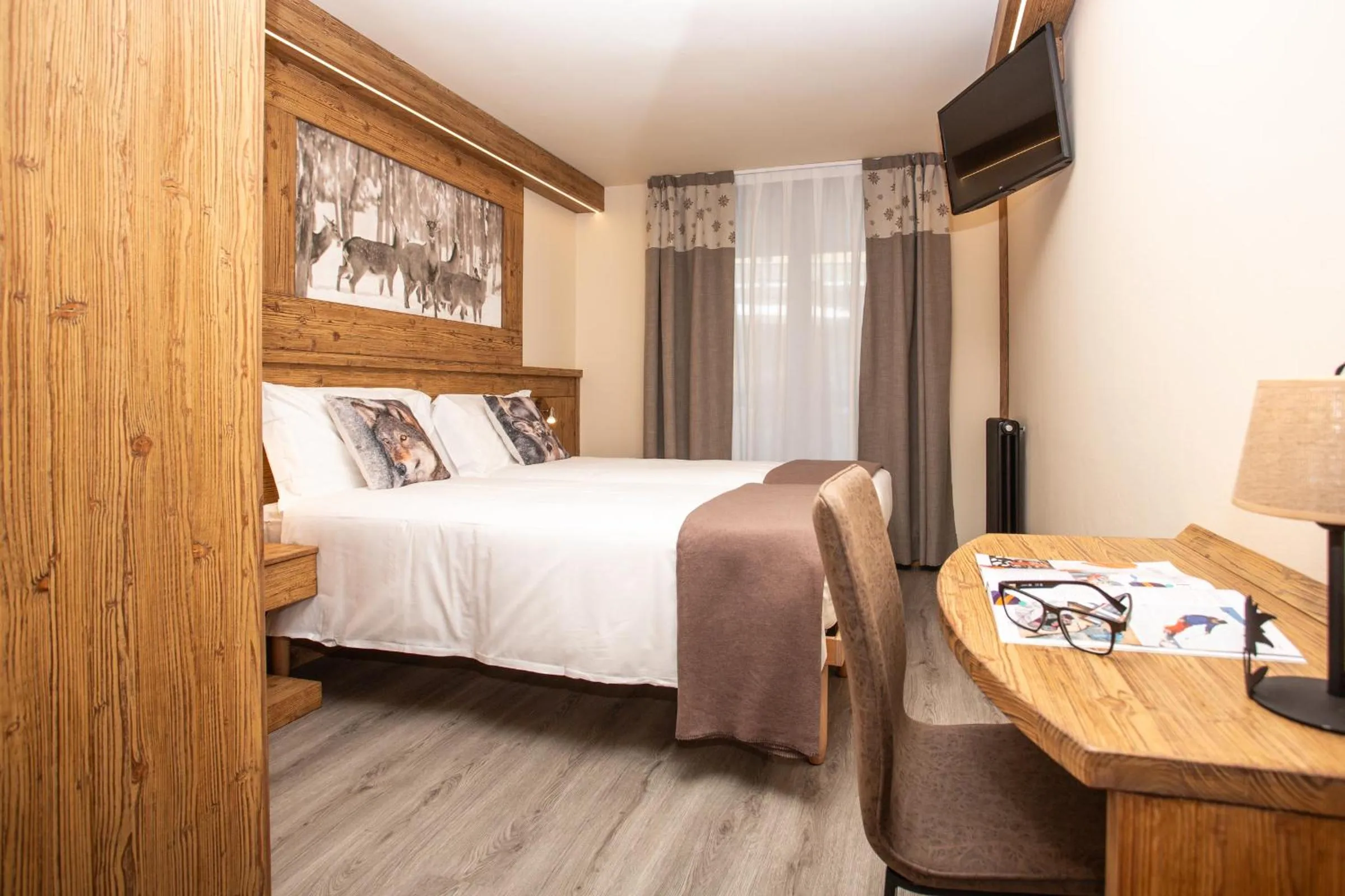 Bed in Hotel Meublé Furggen