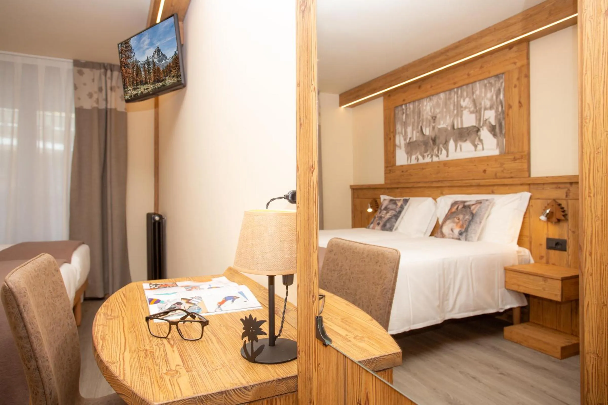 Bed in Hotel Meublé Furggen