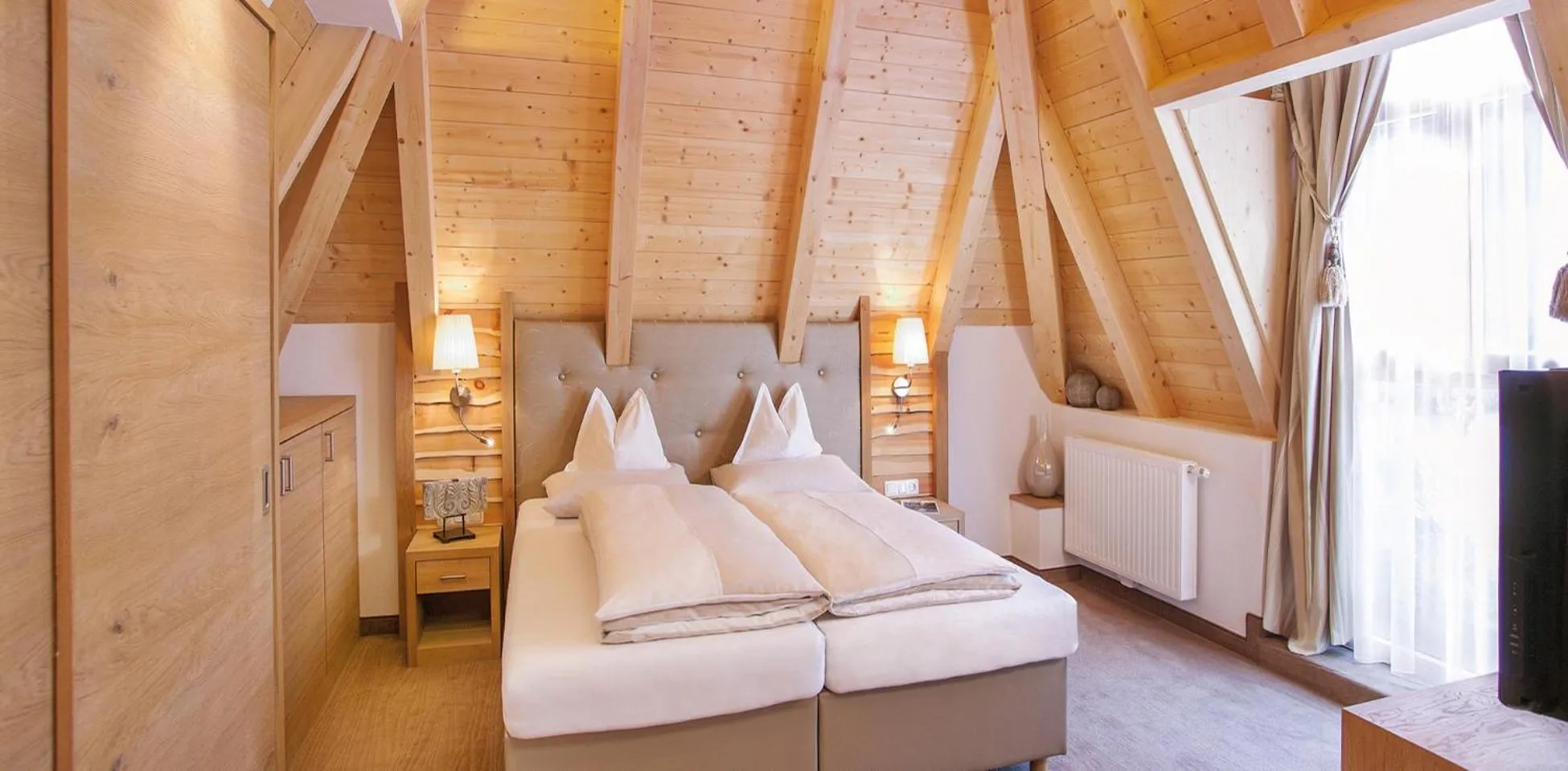 Bed in Salnerhof Superior Lifestyle Resort