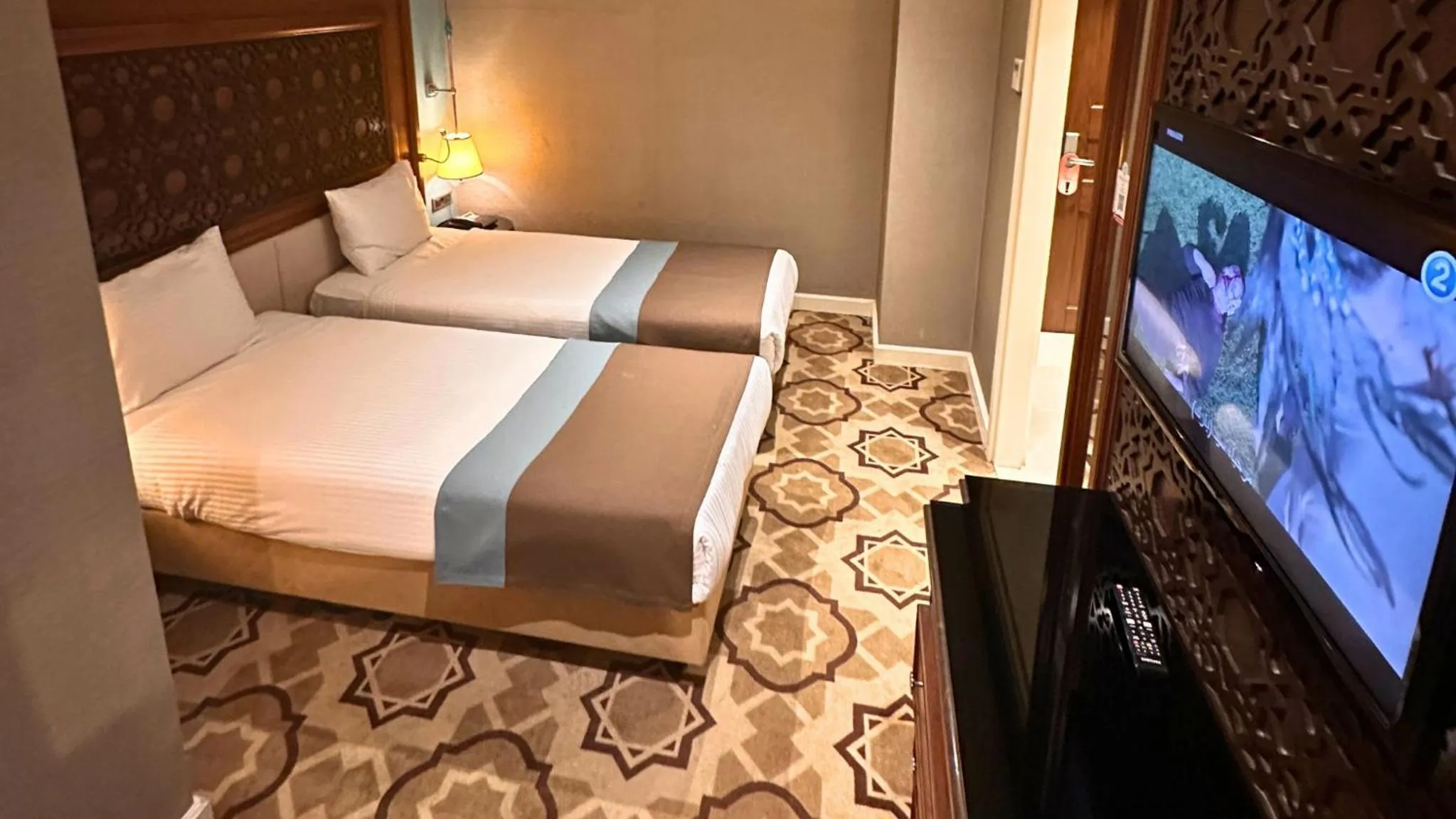 Bed in Grand Durmaz Hotel