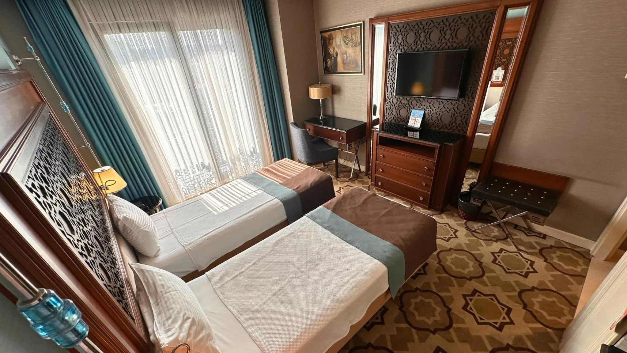 Bed in Grand Durmaz Hotel