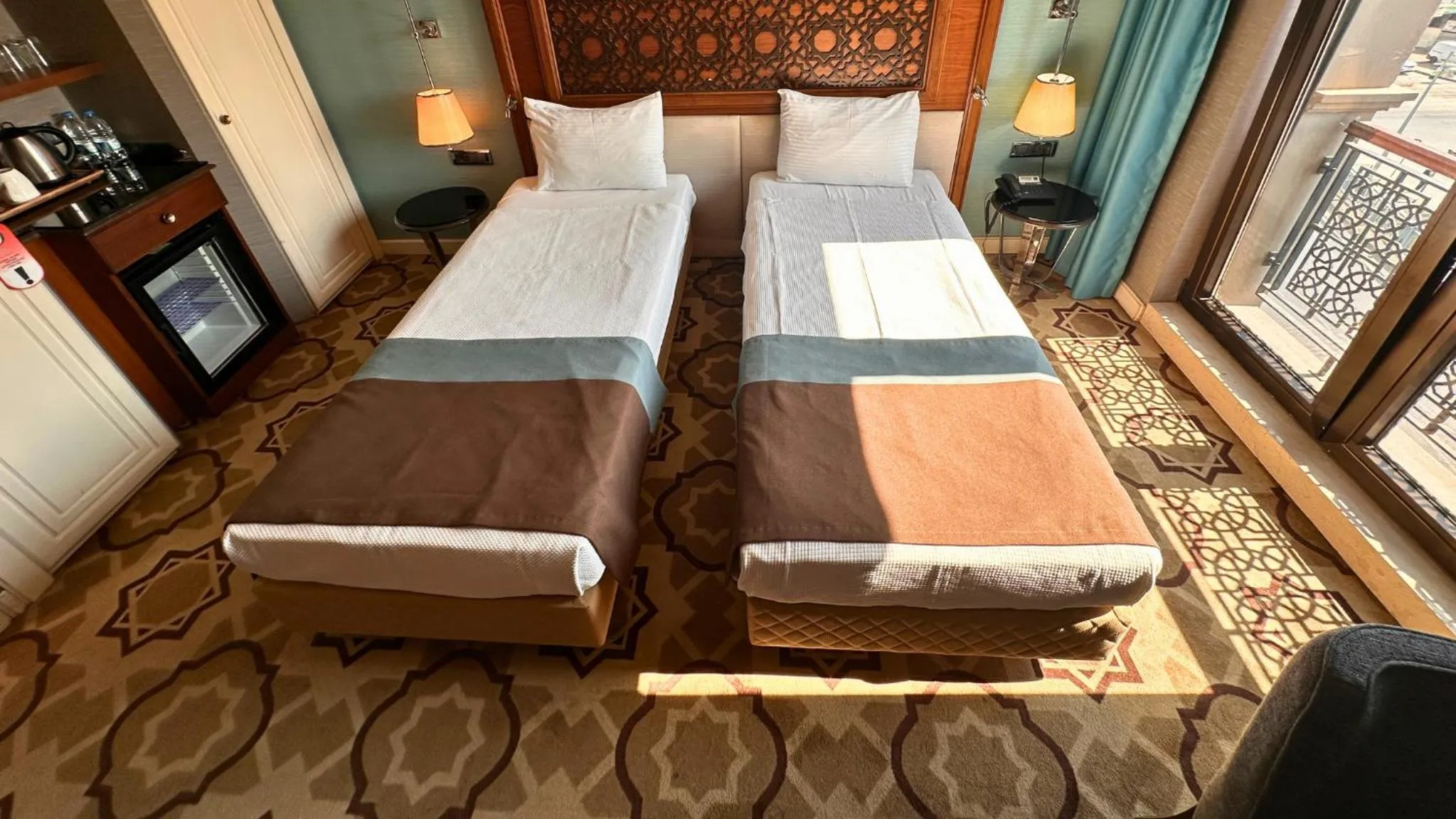 Bed in Grand Durmaz Hotel