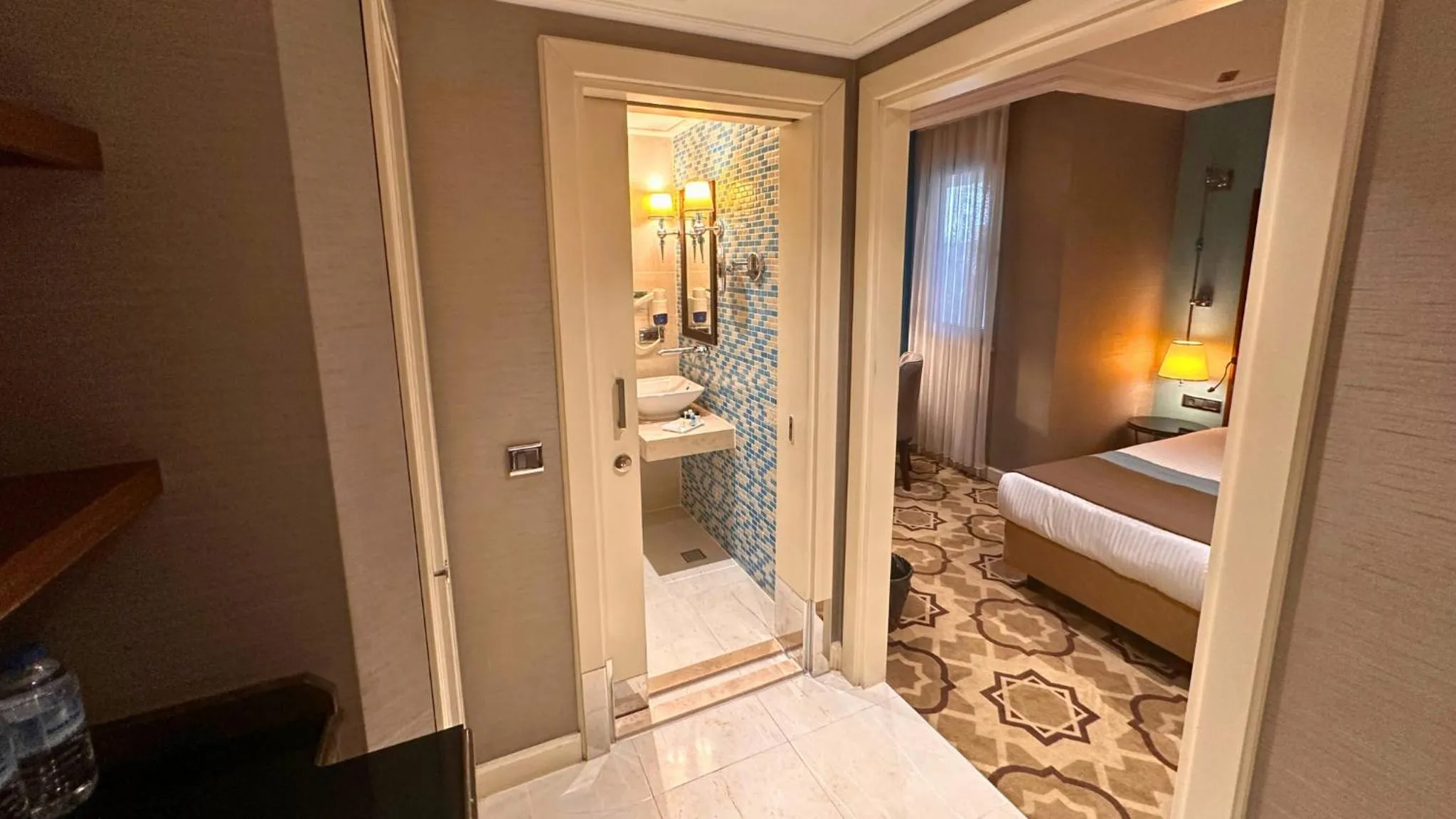 Bed in Grand Durmaz Hotel