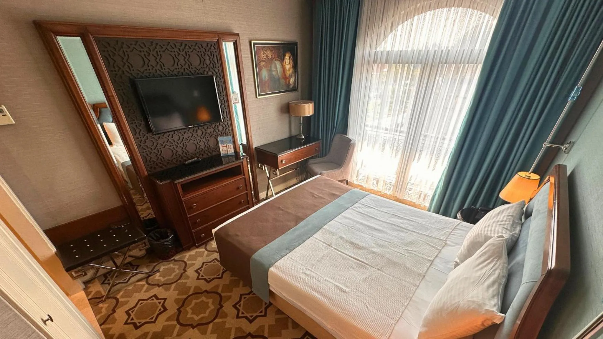 Bed in Grand Durmaz Hotel