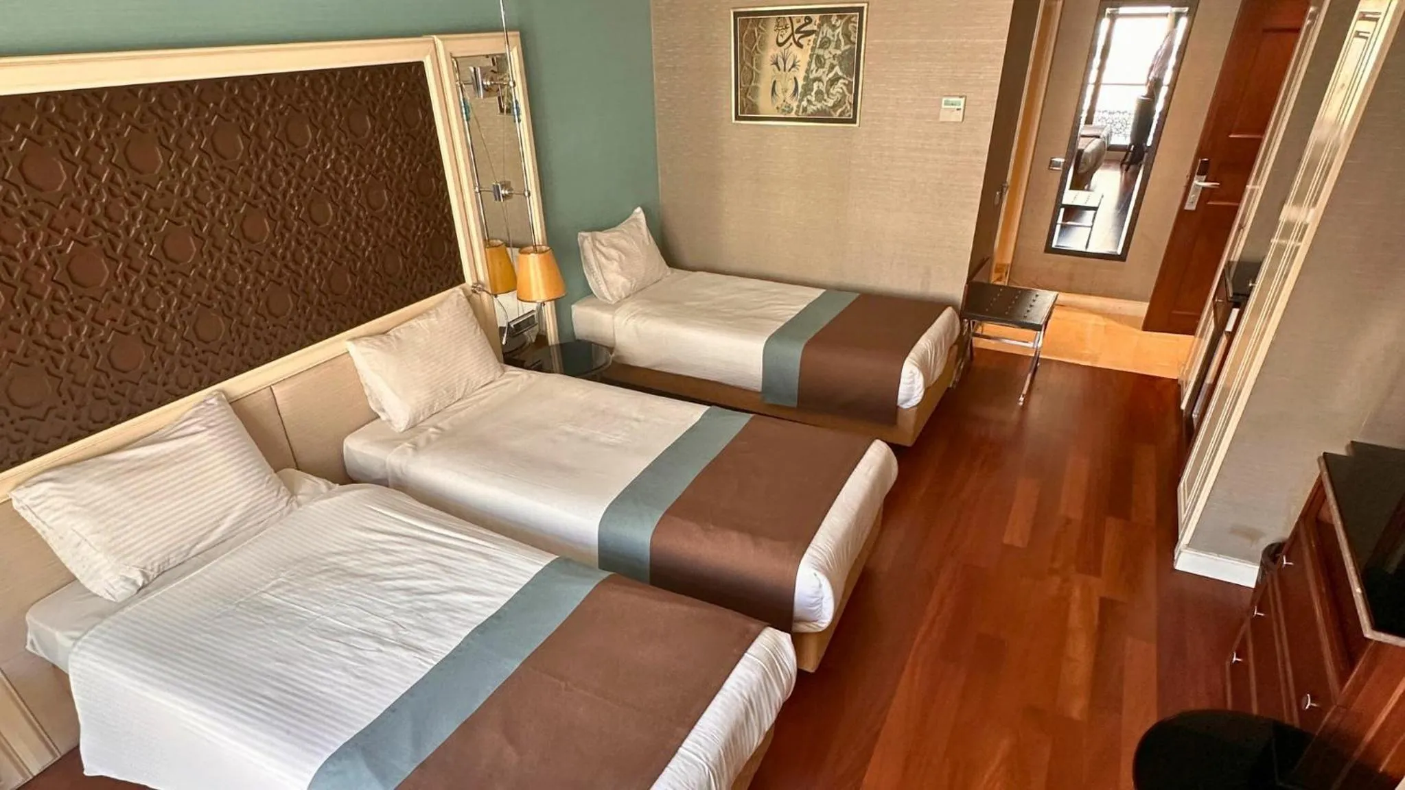 Bed in Grand Durmaz Hotel