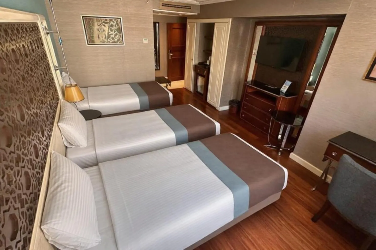 Bed in Grand Durmaz Hotel