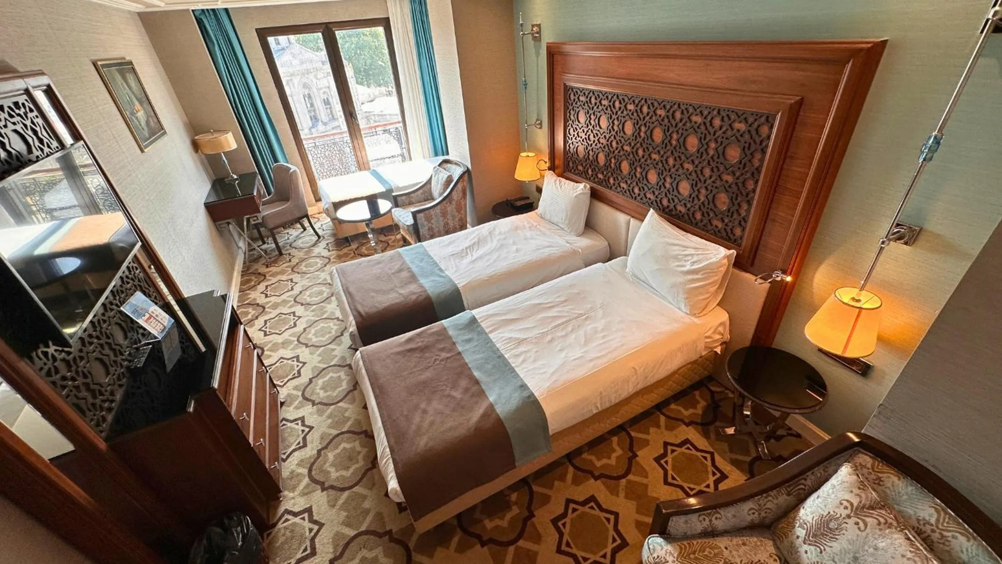 Bed in Grand Durmaz Hotel