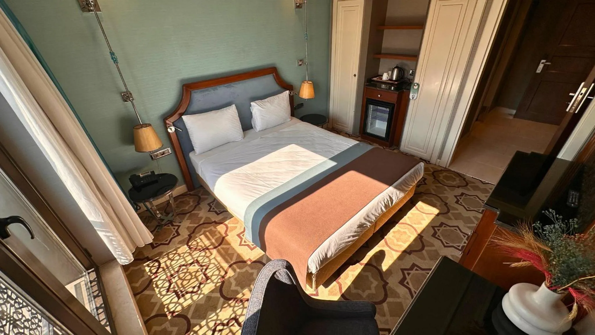 Bed in Grand Durmaz Hotel