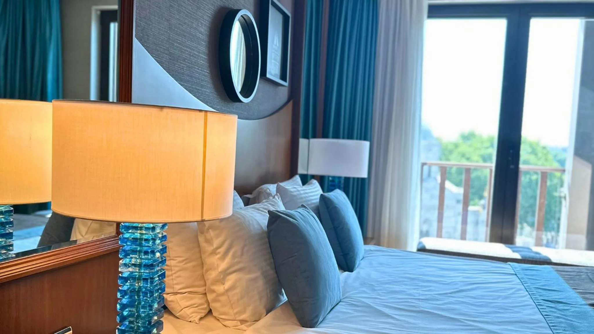 Bed in Grand Durmaz Hotel