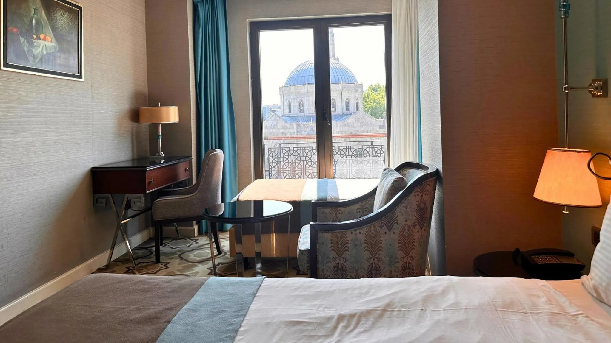 Bed in Grand Durmaz Hotel