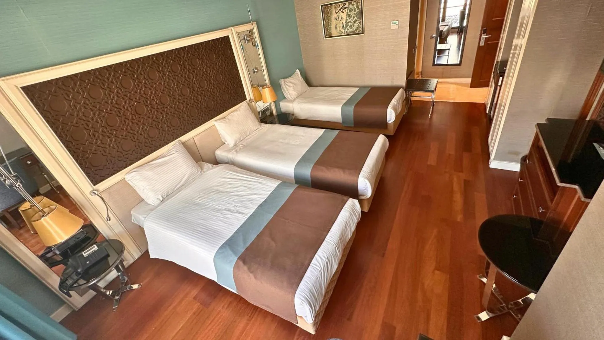 Bed in Grand Durmaz Hotel