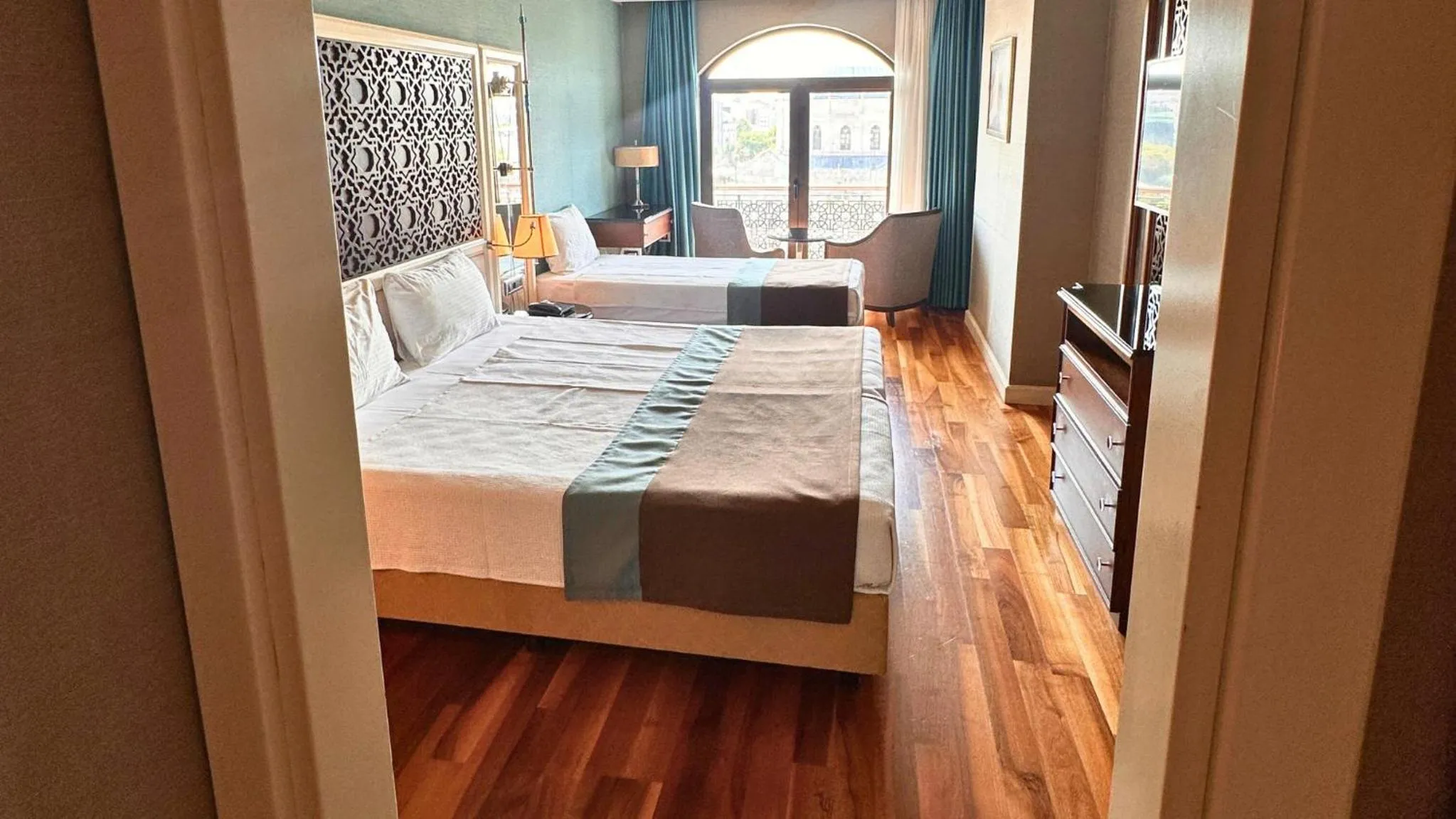 Bed in Grand Durmaz Hotel