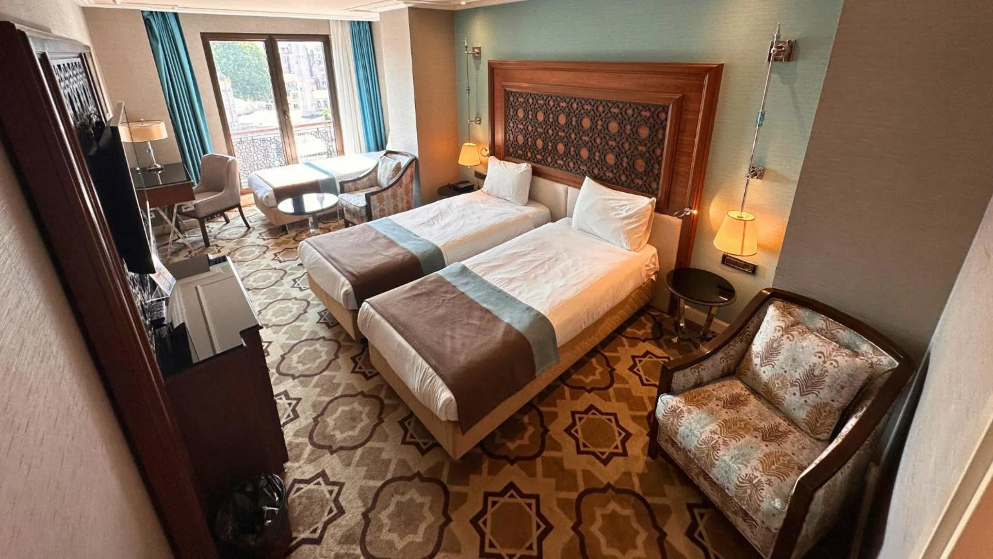 Bed in Grand Durmaz Hotel