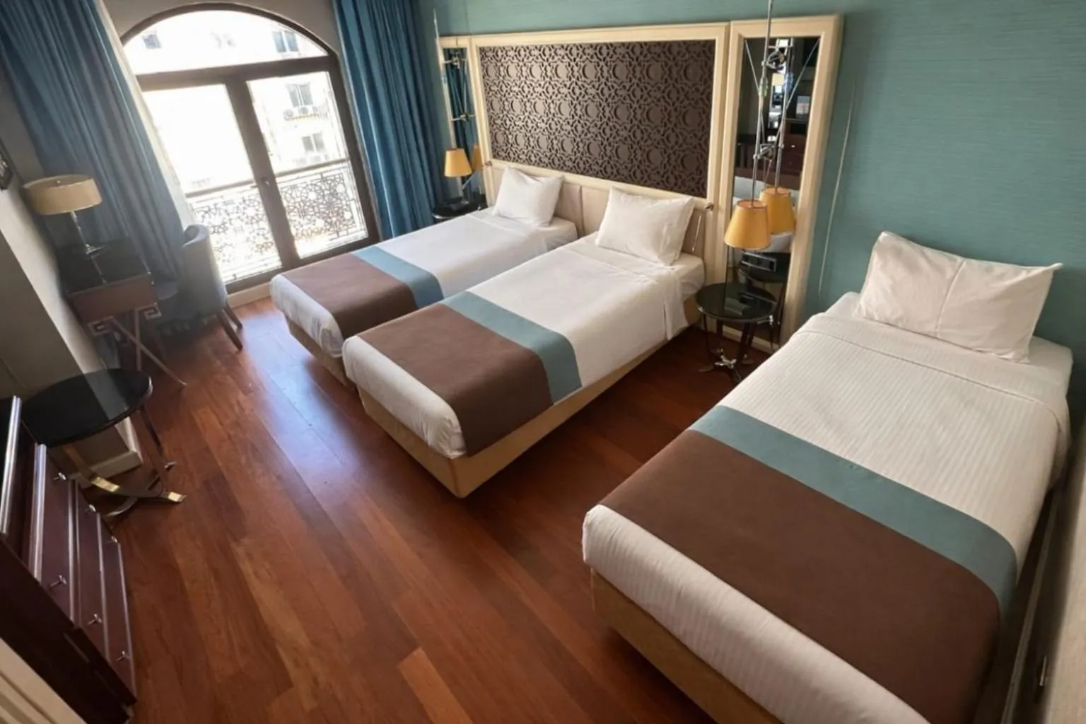 Bed in Grand Durmaz Hotel