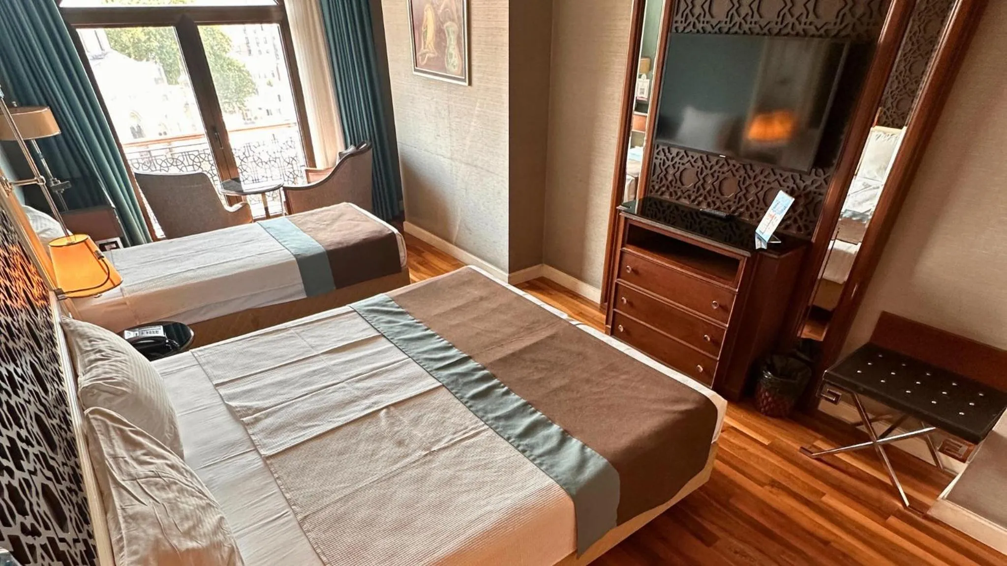 Bed in Grand Durmaz Hotel