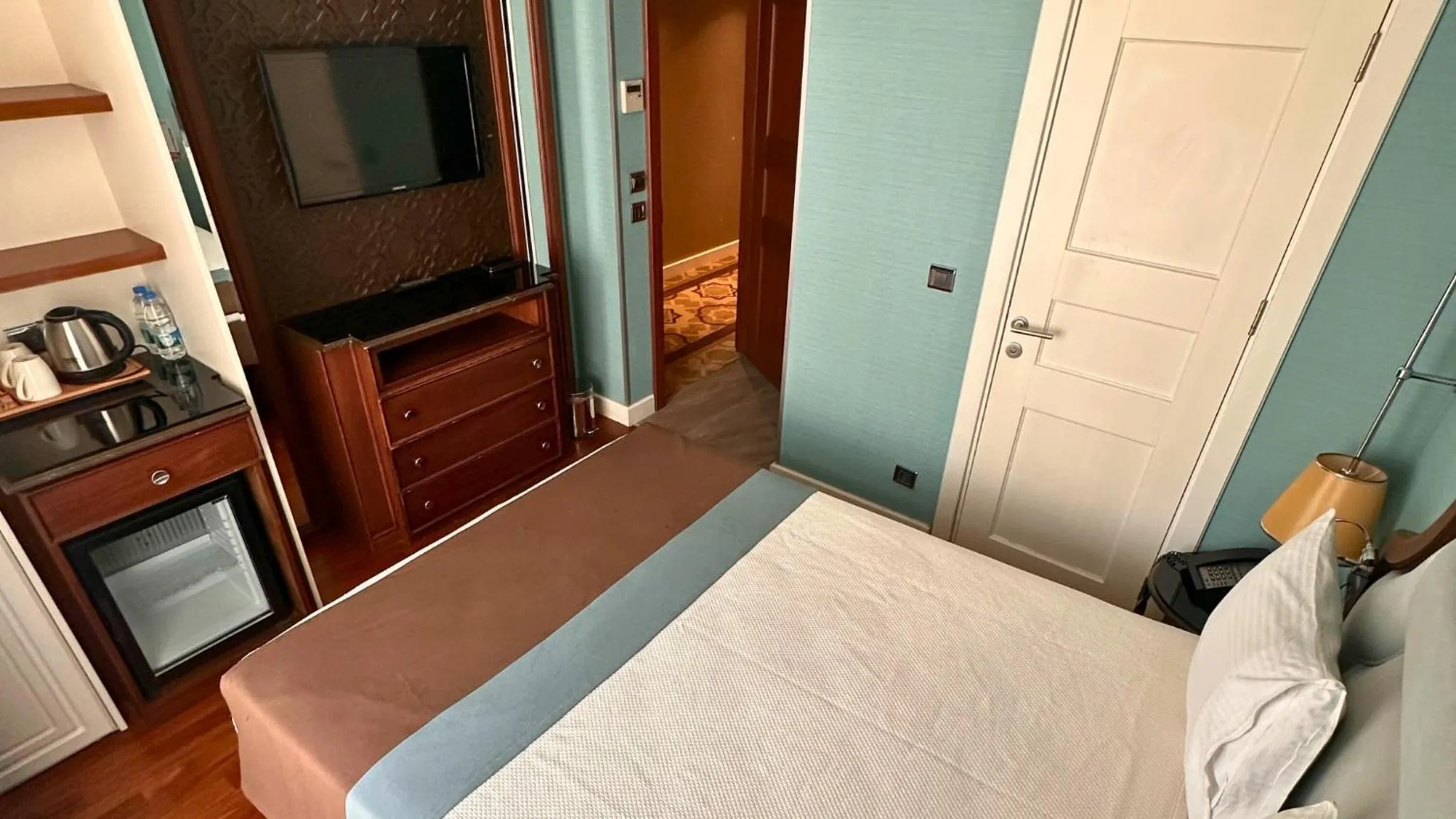 Bed in Grand Durmaz Hotel