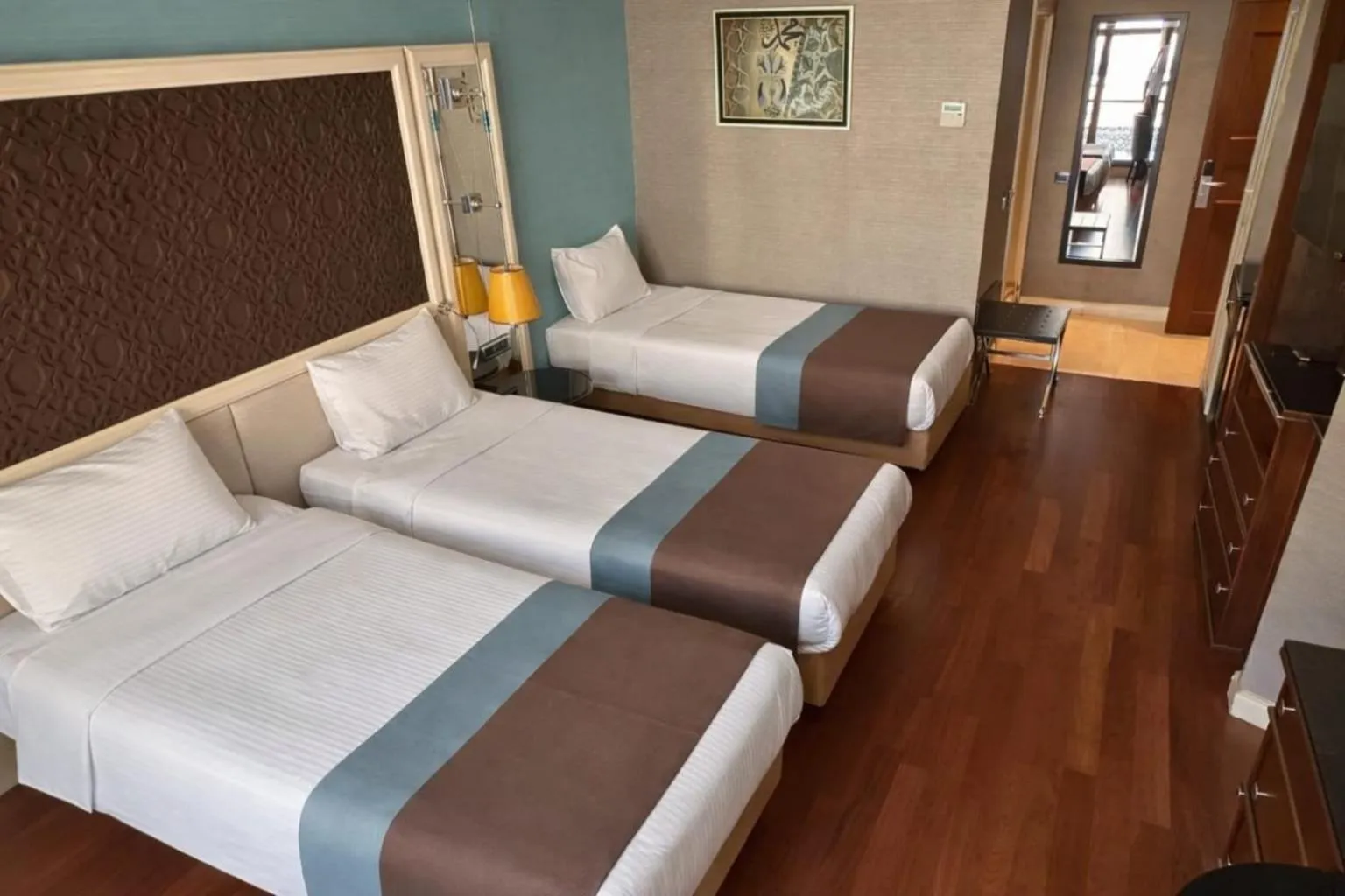 Bed in Grand Durmaz Hotel