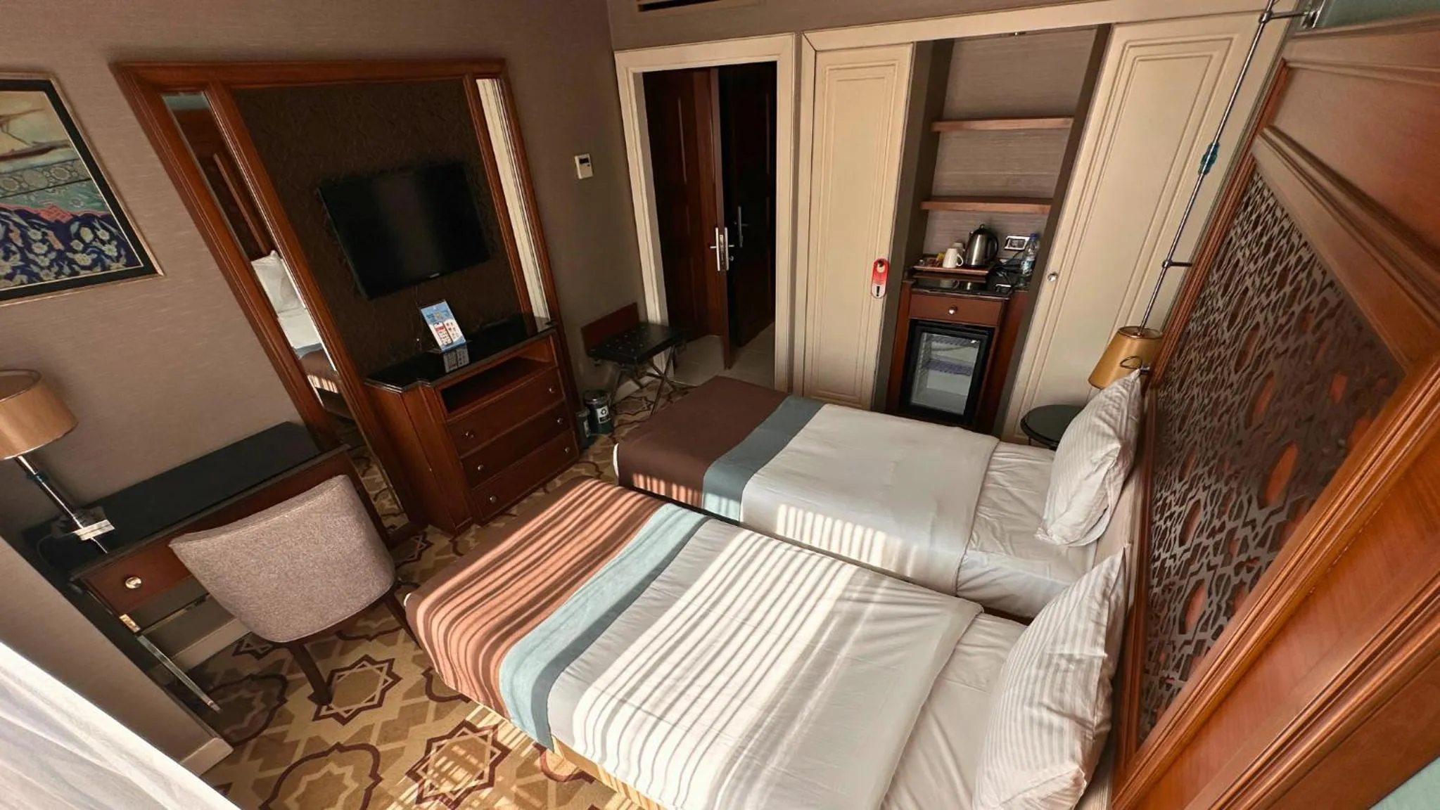 Bed in Grand Durmaz Hotel