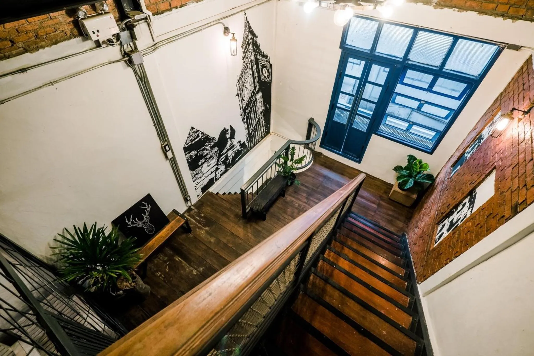 Living room in Zeds Hostel Bangkok