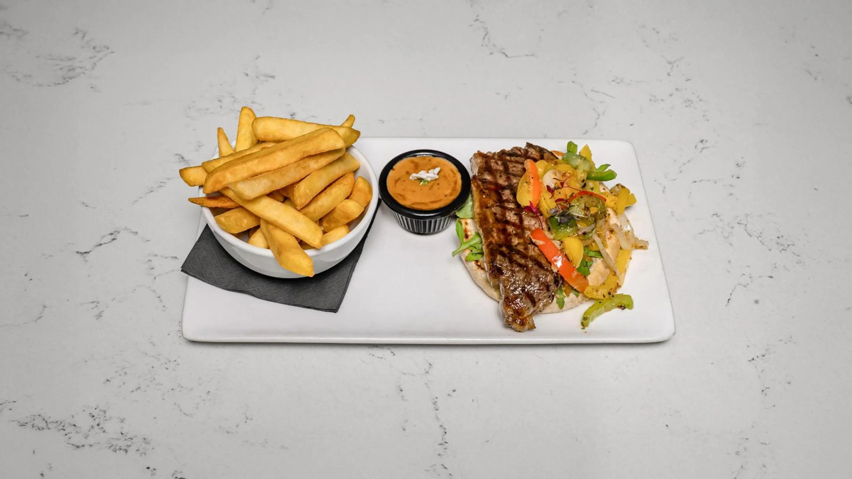 Food and drinks in The Strand Hotel, the former residence of Oscar Wilde