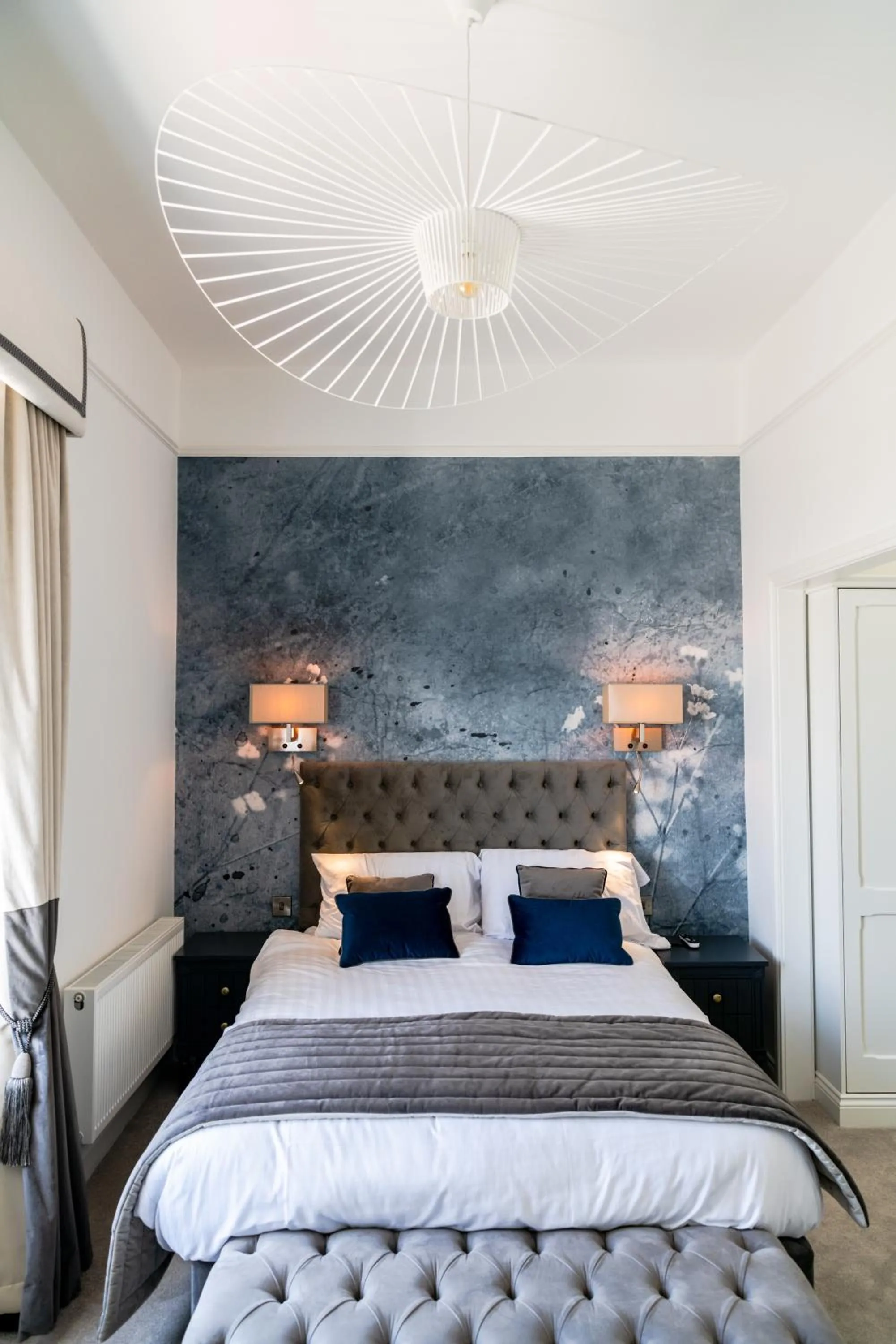 Bedroom, Bed in The Strand Hotel, the former residence of Oscar Wilde