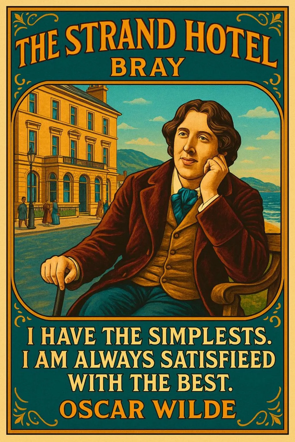 Certificate/Award in The Strand Hotel, the former residence of Oscar Wilde