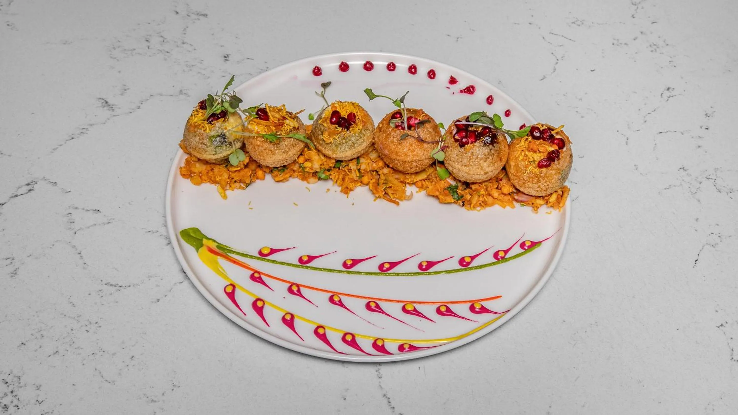 Food in The Strand Hotel, the former residence of Oscar Wilde