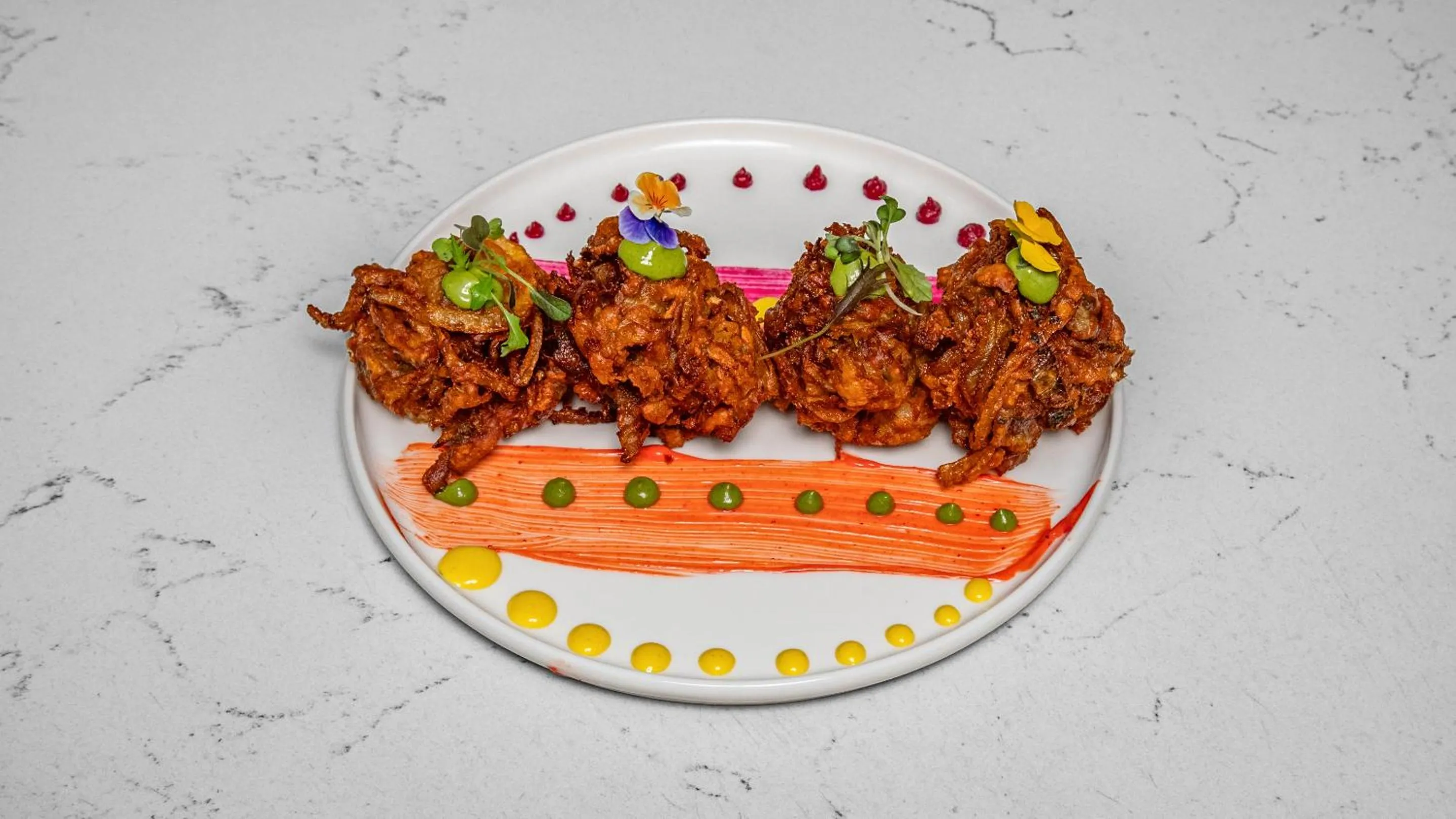 Food in The Strand Hotel, the former residence of Oscar Wilde