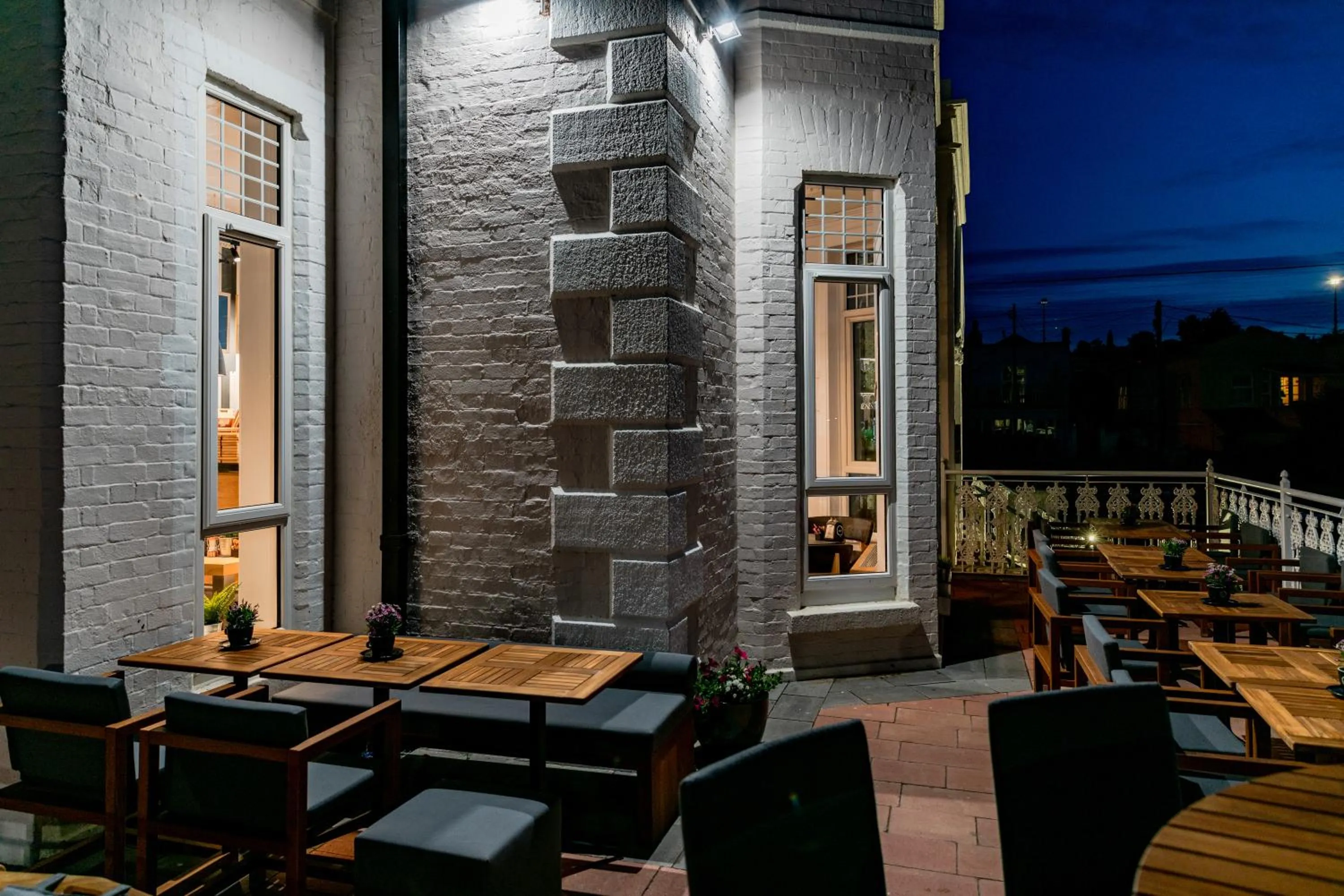 Property building in The Strand Hotel, the former residence of Oscar Wilde