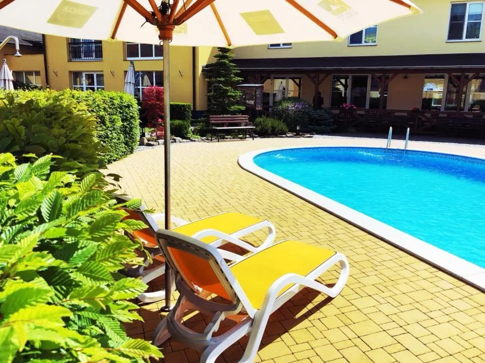 Swimming pool in Hotel Za Vodou