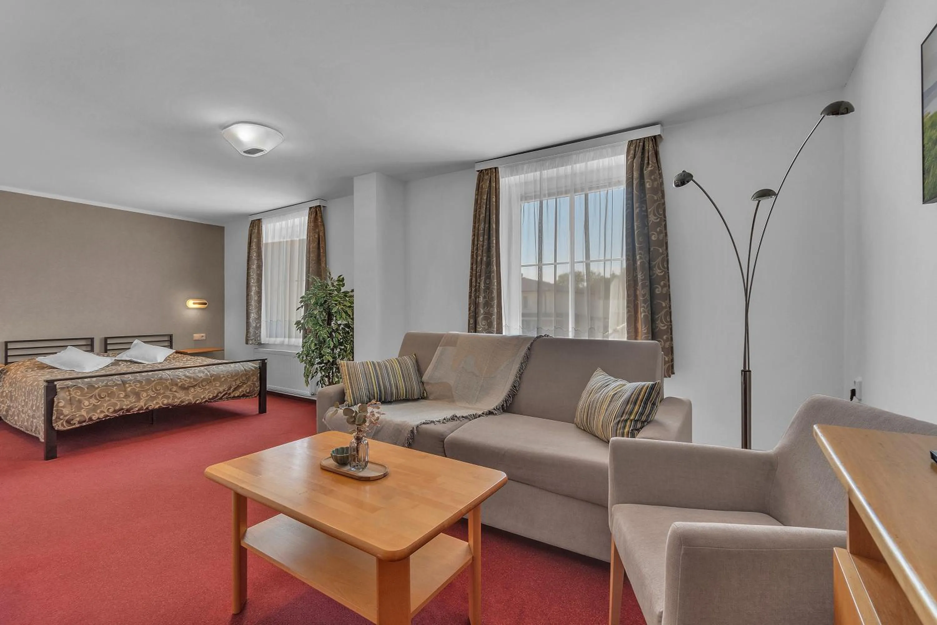 Bed in Hotel Za Vodou