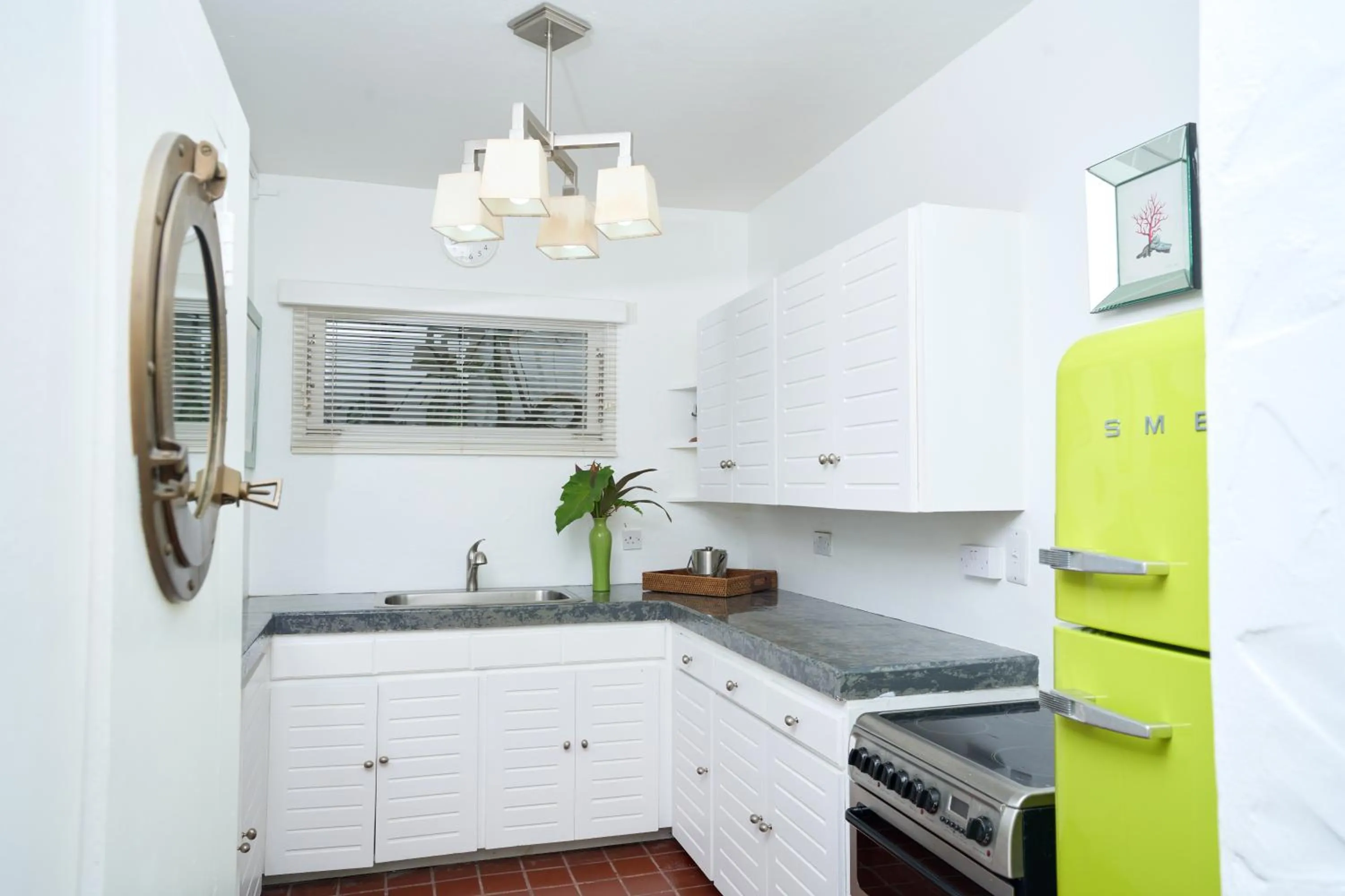 Kitchen or kitchenette in Mount Cinnamon Beach & Wellness Resort